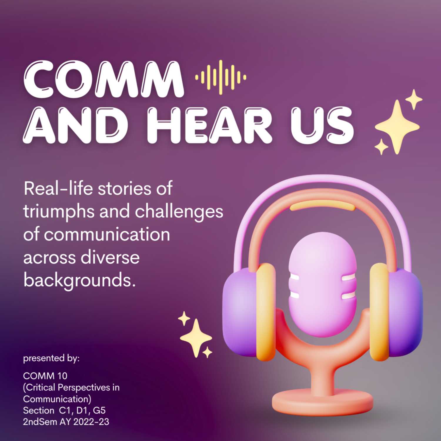 COMM and hear us 