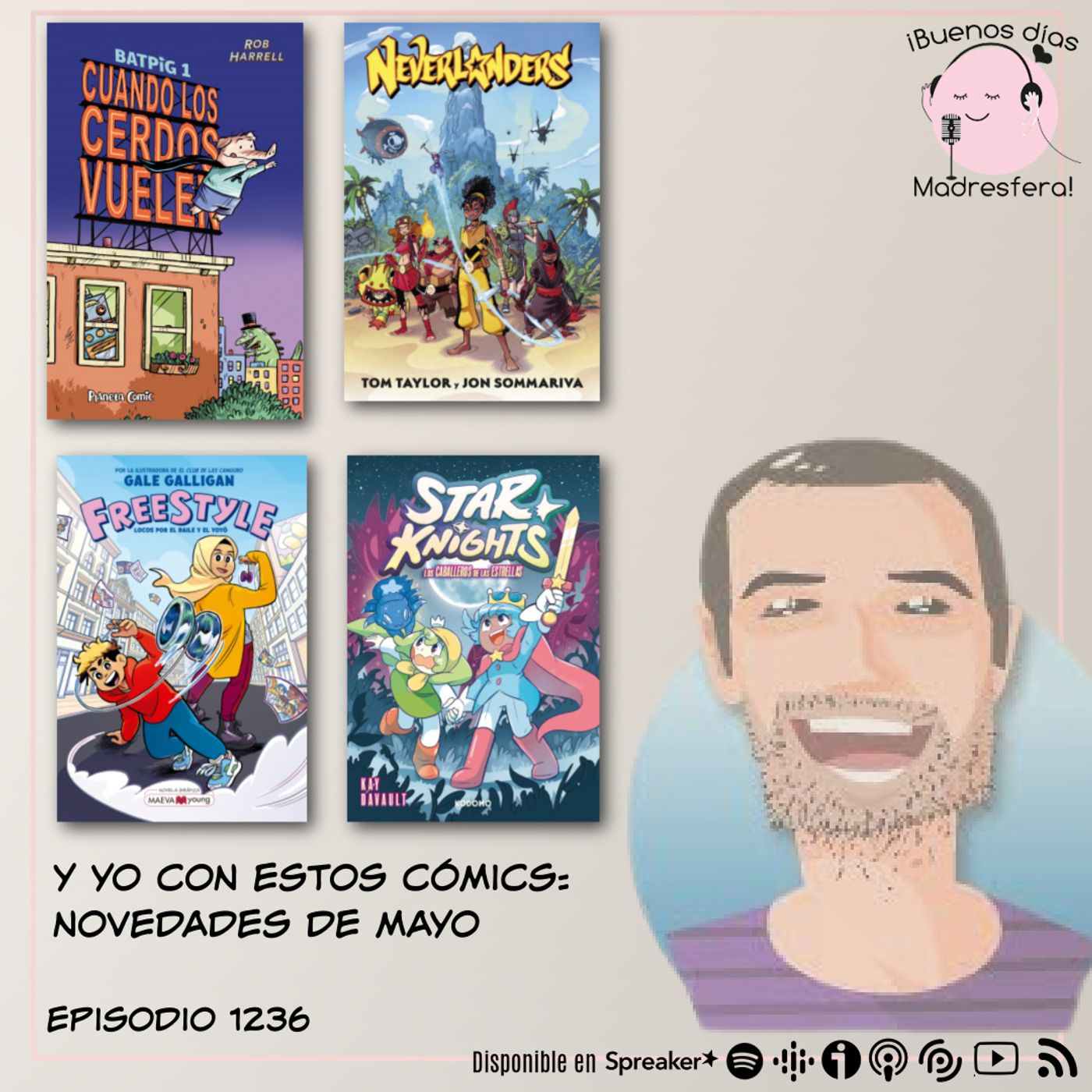 Y yo con estos comics con @estasbarbas: Novedades de mayo de @PlanetadComic @MAEVAyoung @KodomoComics y @EdAstronave