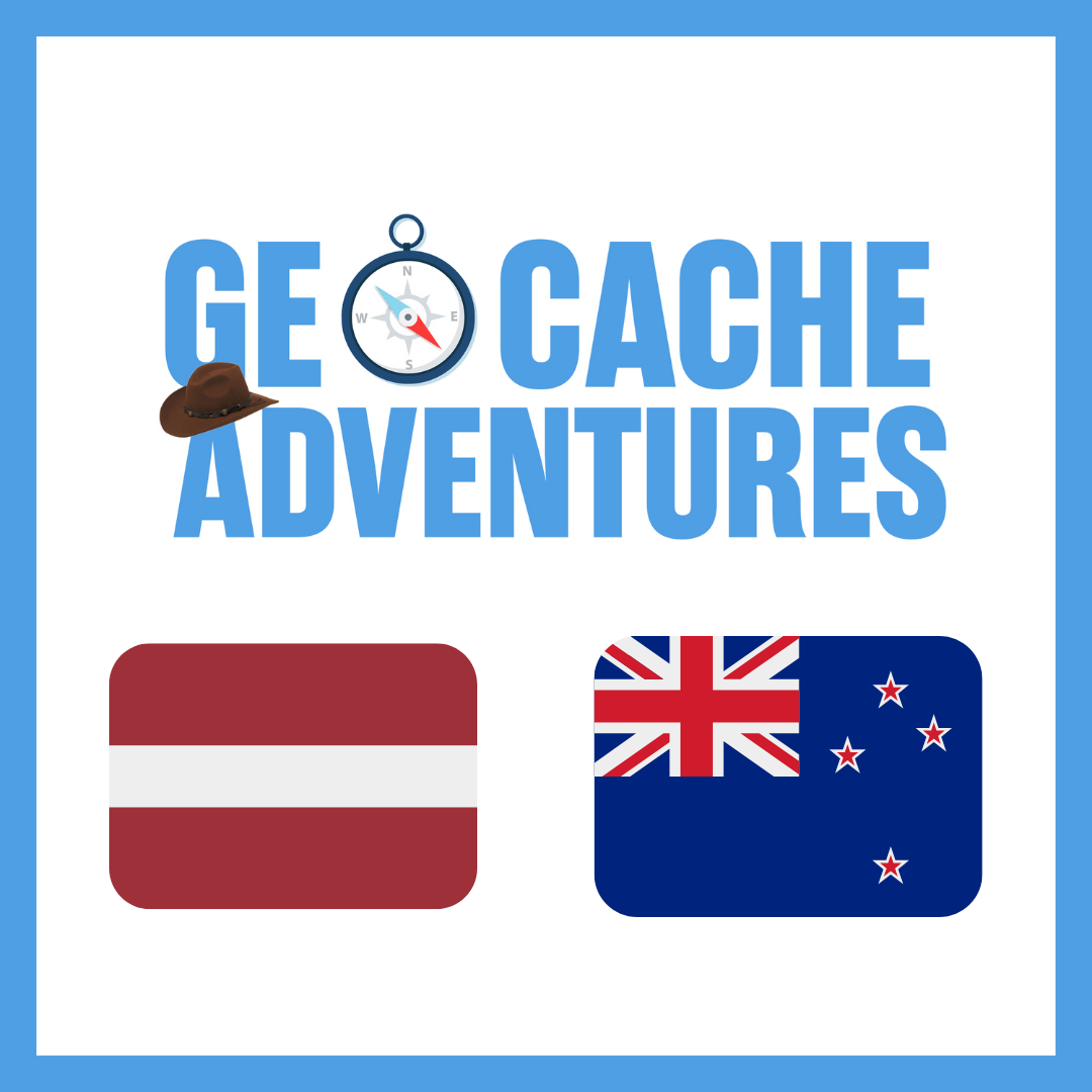 ⁣Geocaching Latvia and New Zealand Part 1