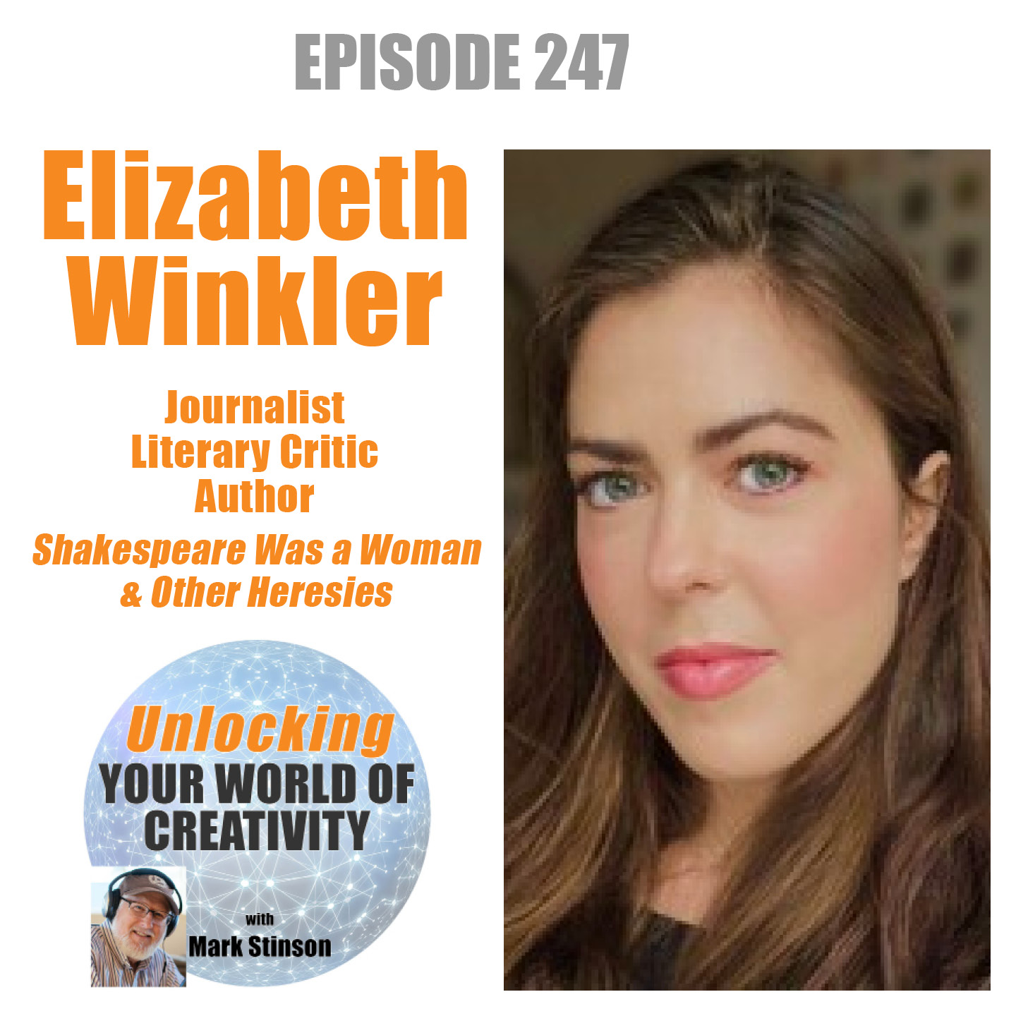 Elizabeth Winkler, author of "Shakespeare Was a Woman"