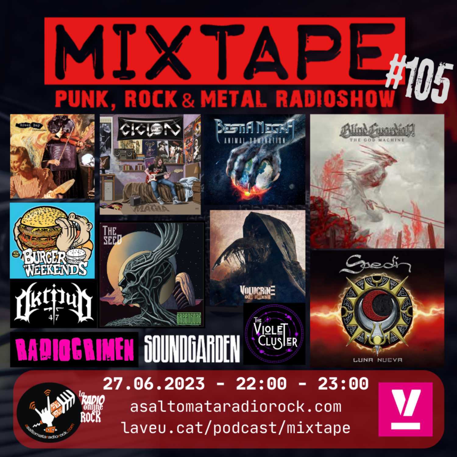 Mixtape Radio #105 - Punk, Rock & Metal Radioshow