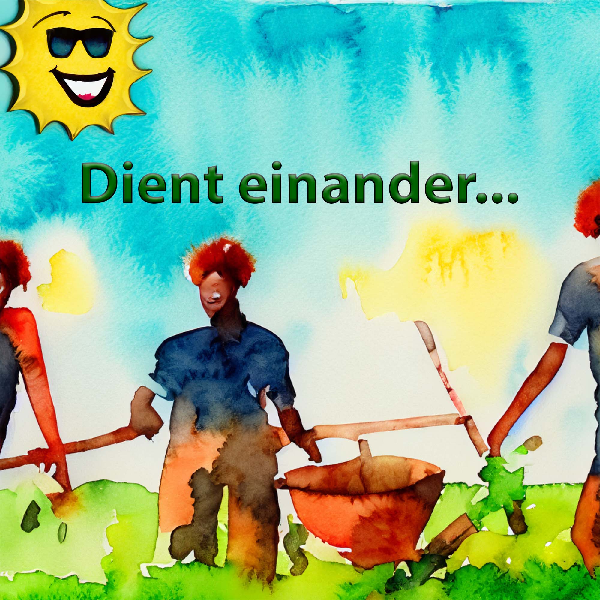 ⁣Dient einander…