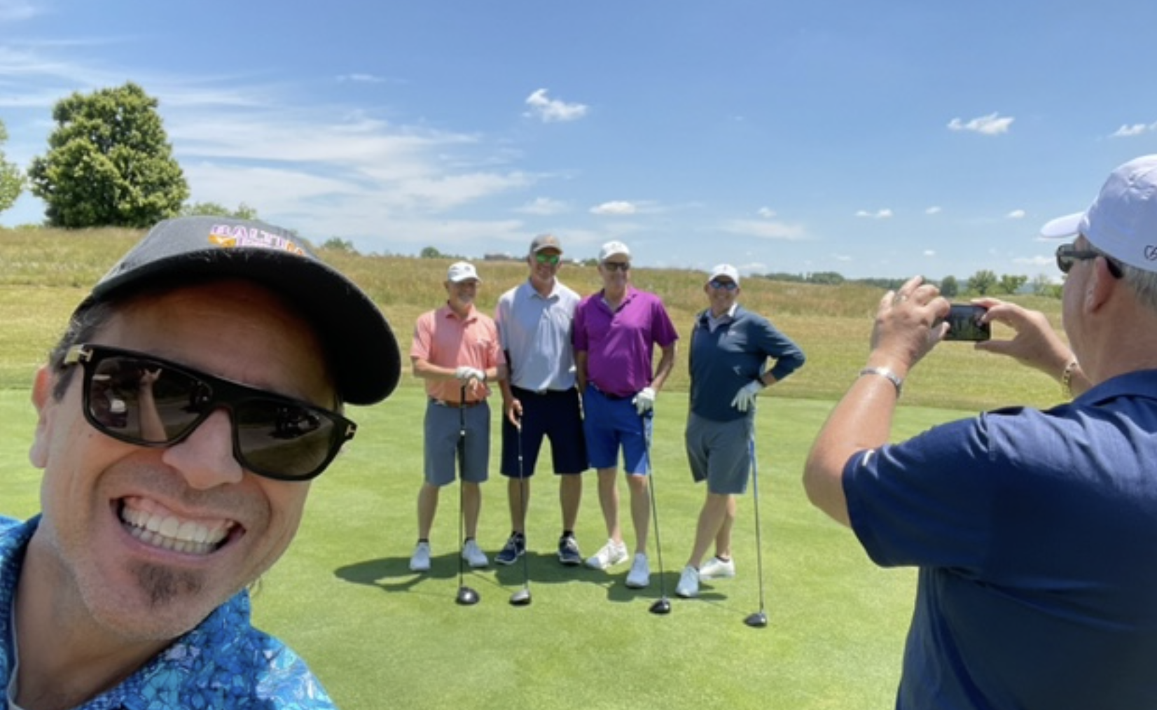 ⁣Leonard Raskin and Nestor go golfing for the kids at Mount Washington Pediatric Hospital with Mike Bordick
