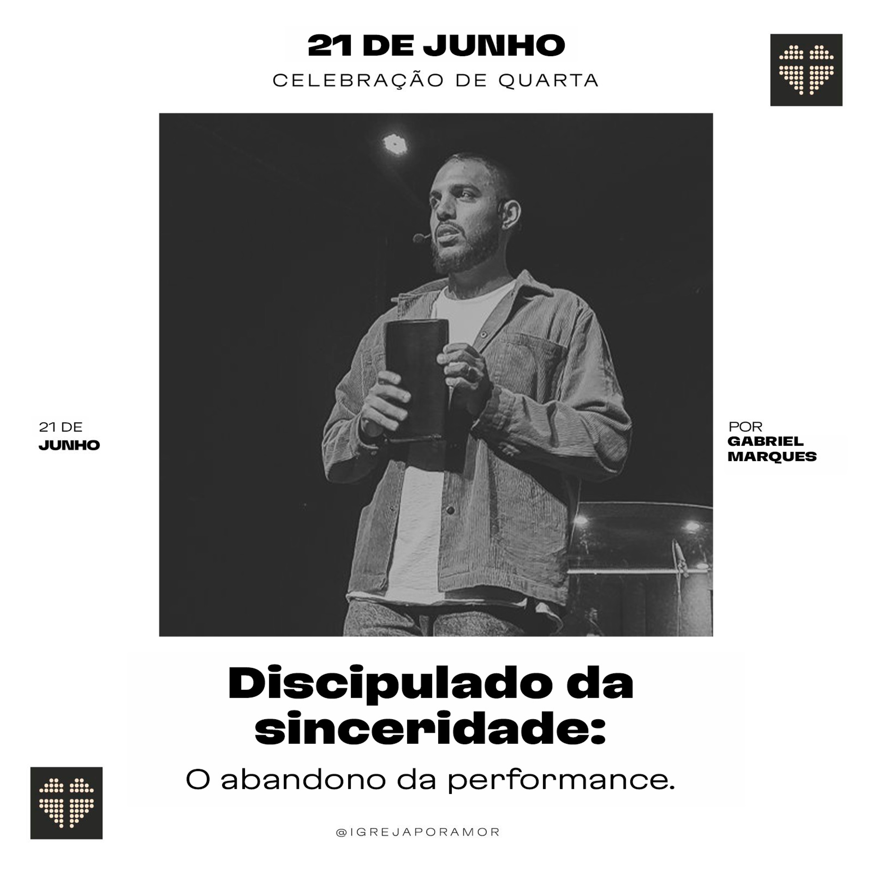 (#05) Discipulado da Sinceridade: O Abandono da Performance | Gabriel Marques | Por Amor | 21.06.23