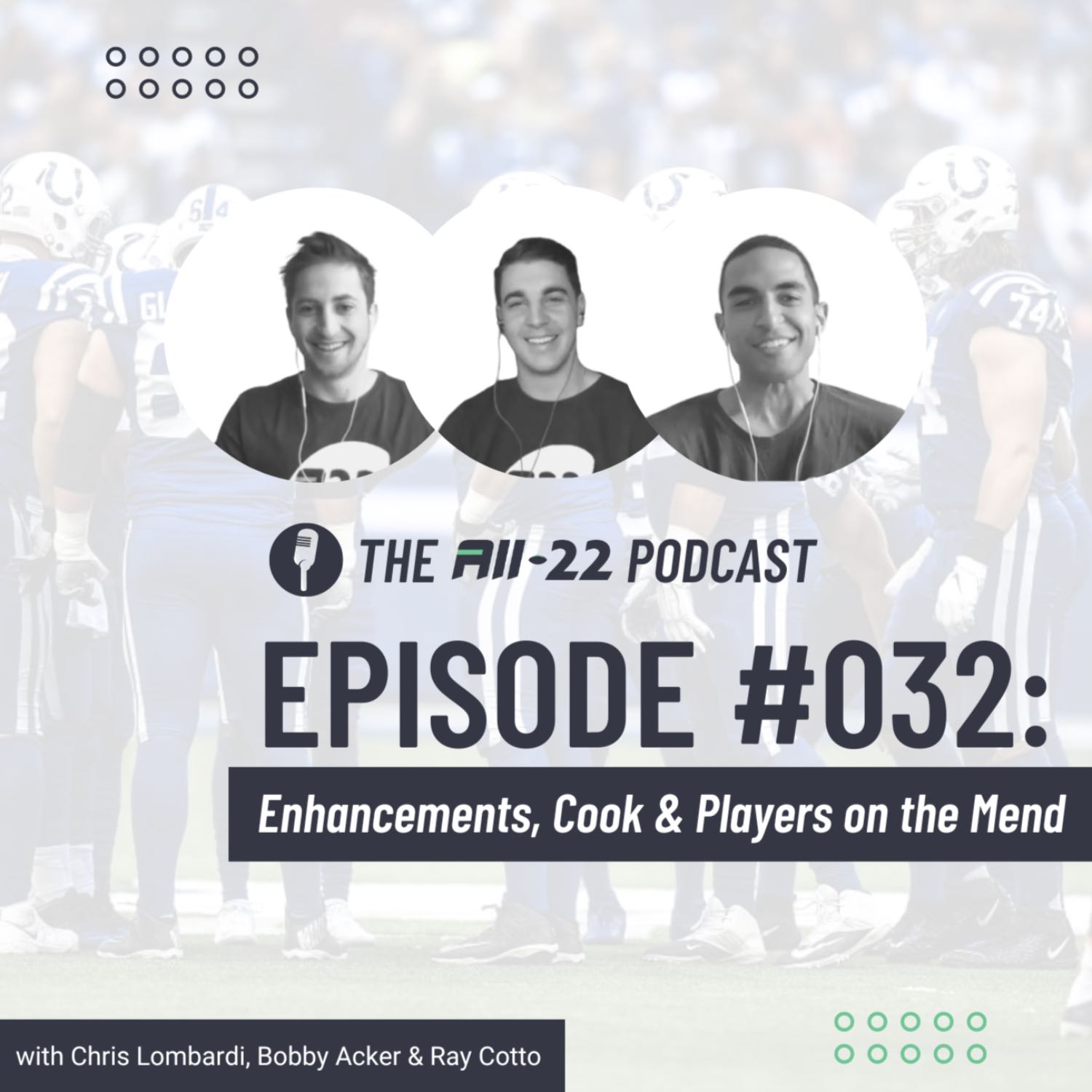 The All-22 Podcast #032: Enhancements, Cook & Players on the Mend