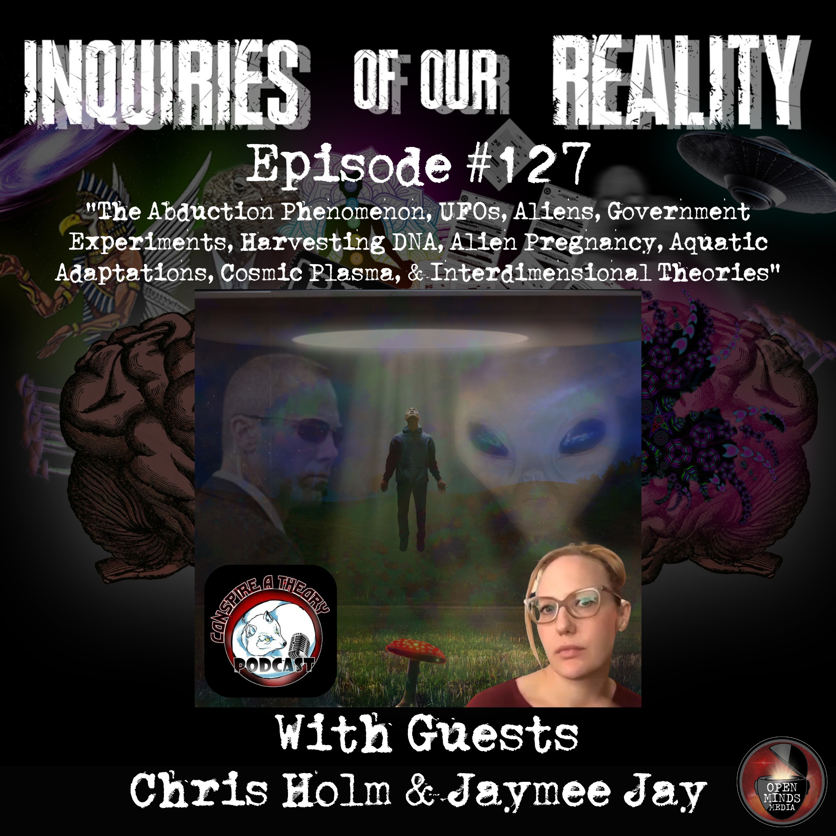 ⁣#127 Chris Holm & Jaymee Jay "The Abduction Phenomenon, UFOs, Aliens, Government Experiments, Harvesting DNA, Alien Pregnancy, Aquatic Adaptations, Cosmic Plasma, & Interdimensional Theories"