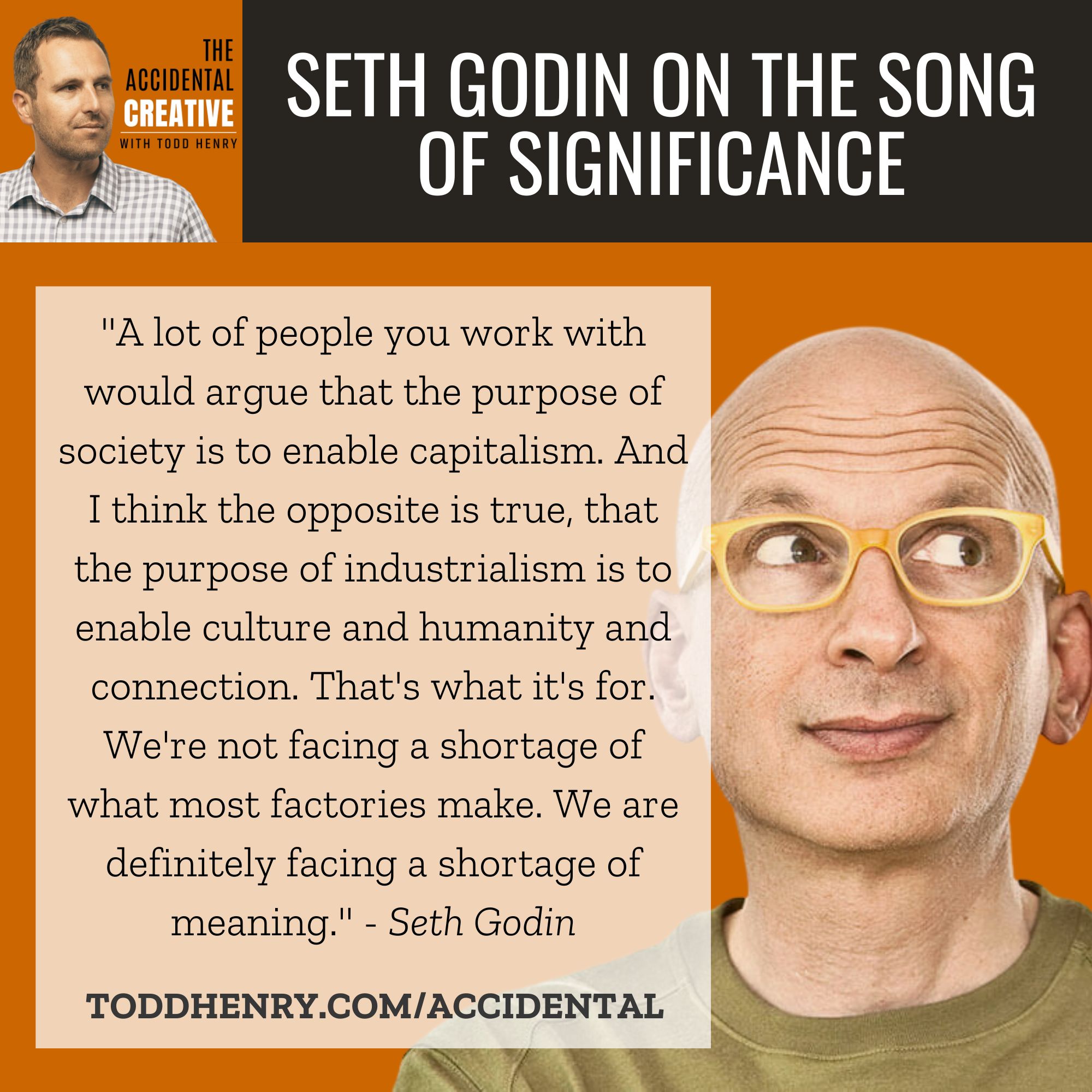 Seth Godin on Significance, Leadership, and Purpose