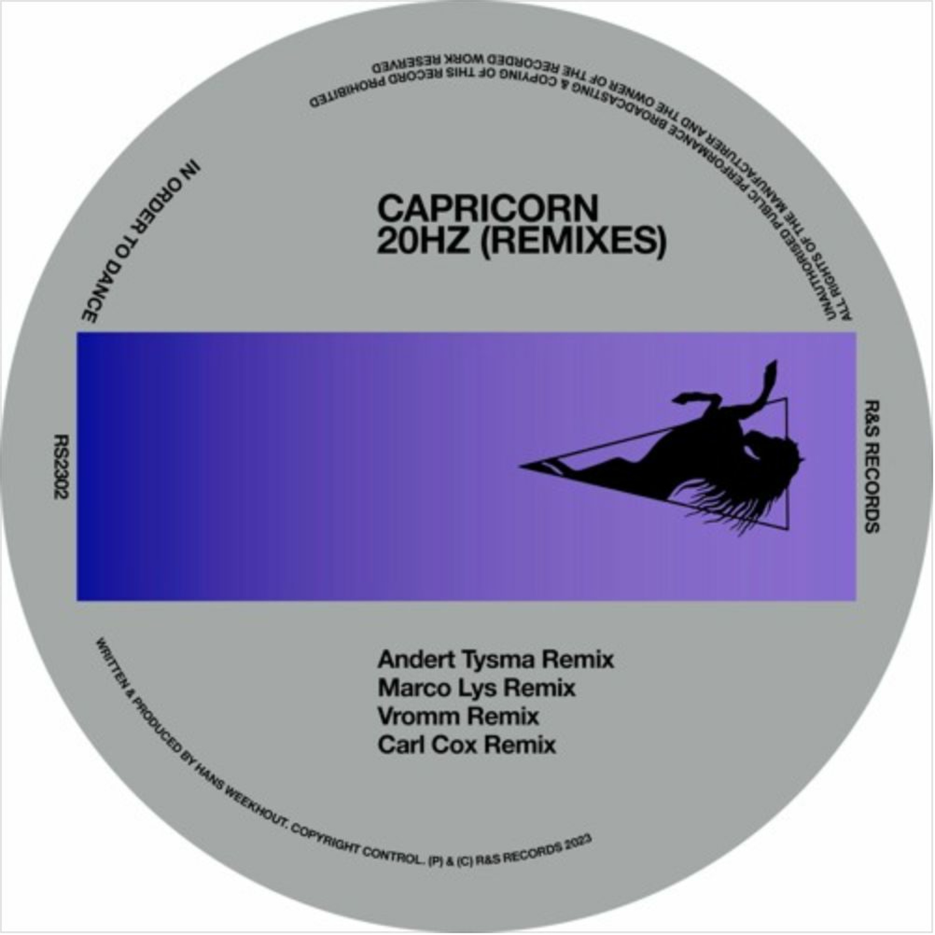 BRM PREMIERE: Capricorn - 20Hz (Marco Lys Remix) [R&S Records]