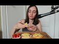 My Go To Lunch ~ Scrambled Eggs, Corn Crackers, Deli Meat, Cheese and Stories ASMR