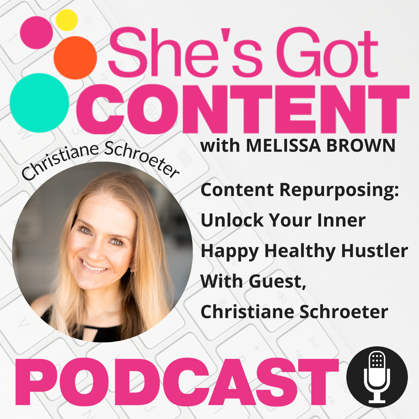 ⁣[SGC-26] Content Repurposing: Unlock Your Inner Happy Healthy Hustler With Guest, ﻿Christiane Schroeter