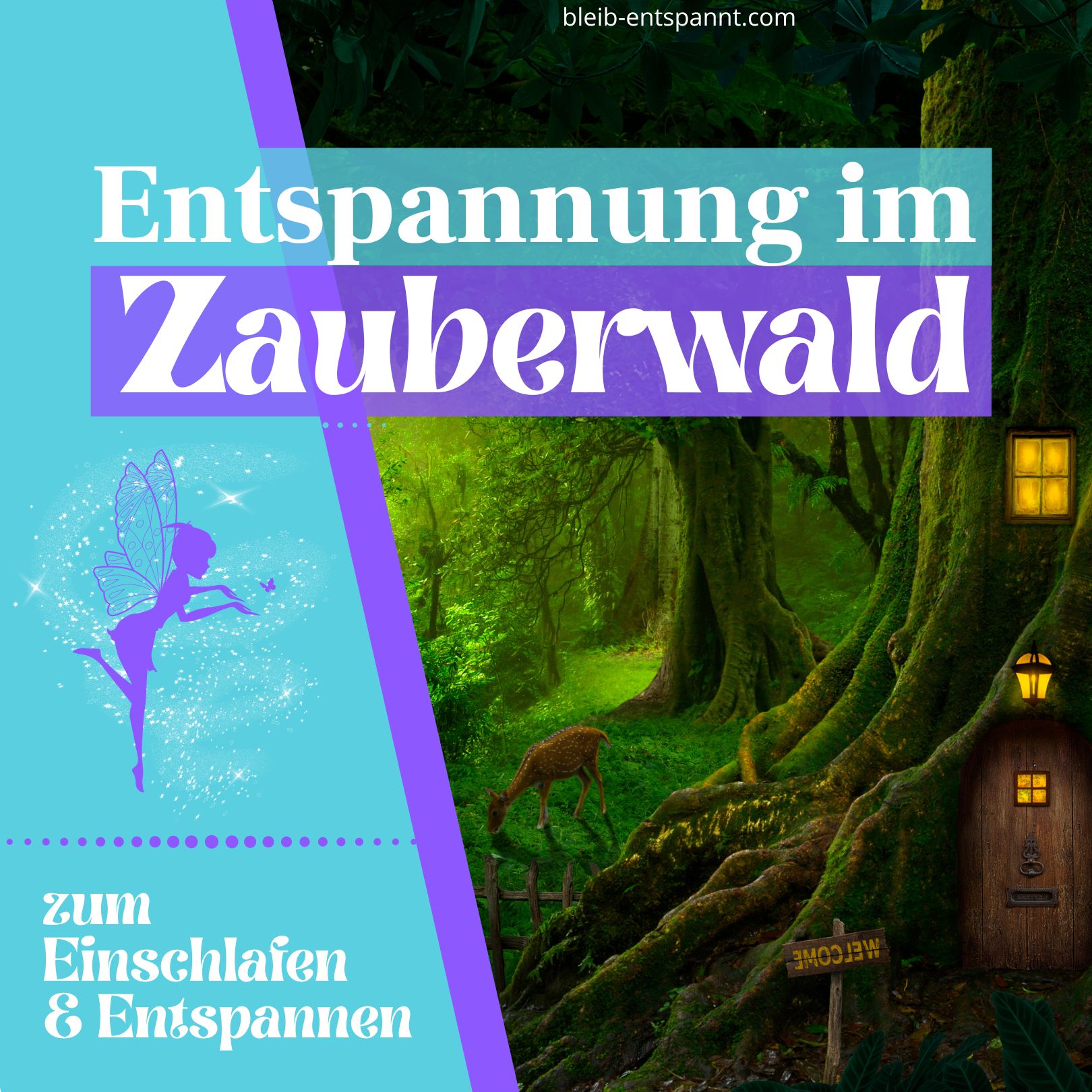 Einschlafmusik - Entspannung im Zauberwald - Naturgeräusche Wald mit Musik