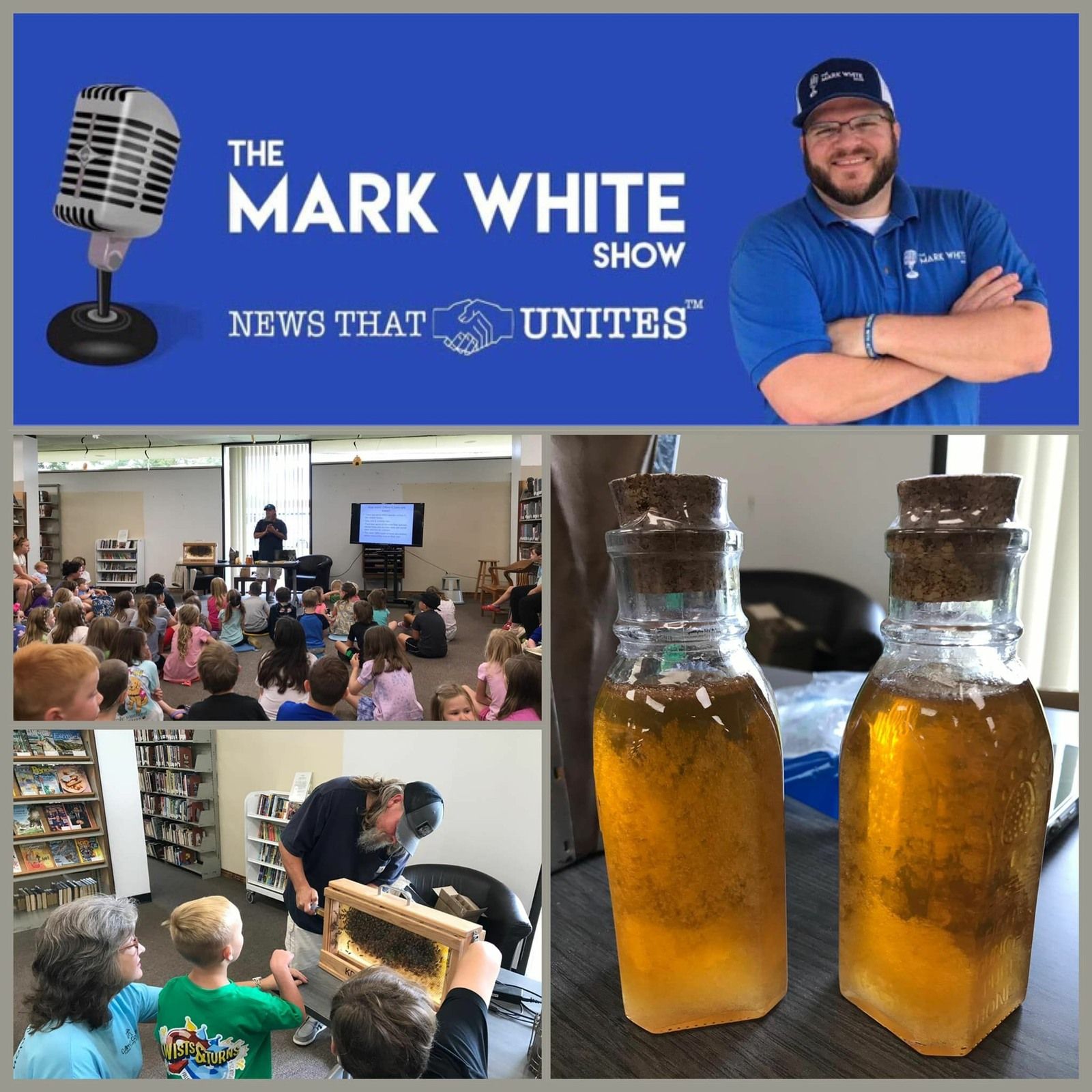 ⁣Beekeeper Mike McGowan at Cullman County Public Library