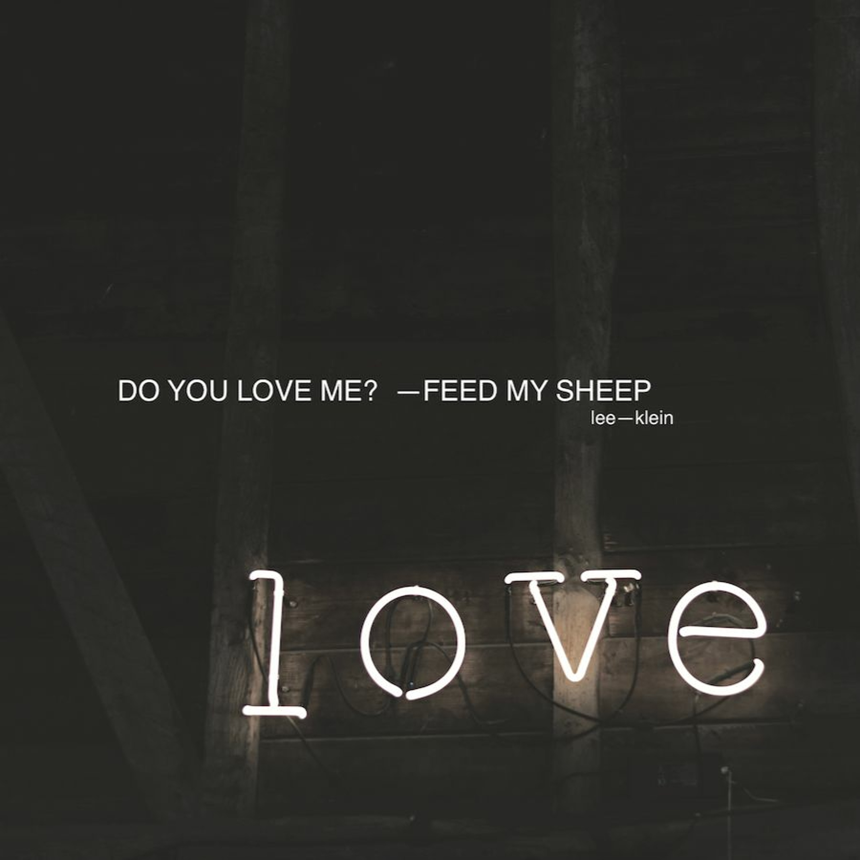 Vision Eternity Ministries - DO YOU LOVE ME? FEED MY SHEEP