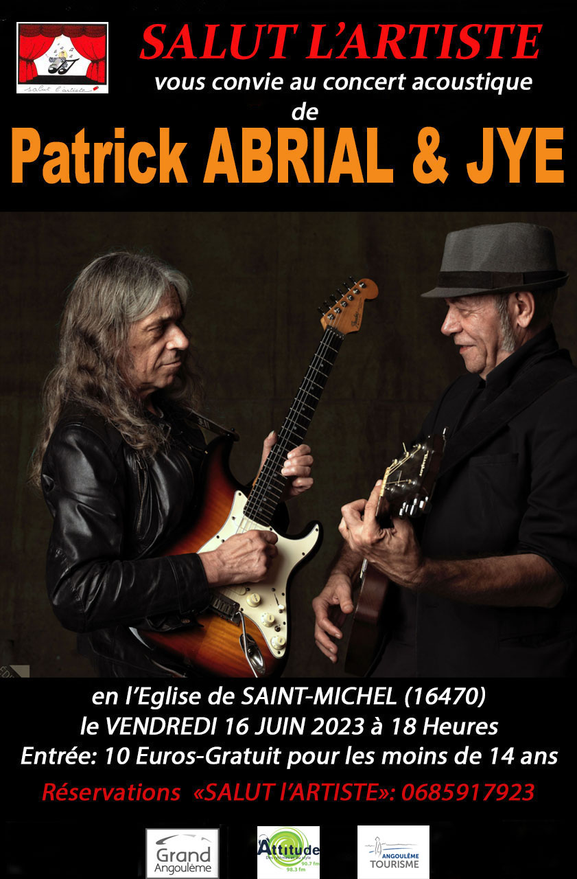 ⁣L’association SALUT L’Artiste reçoit Patrick ABRIAL et Jye pour une expérience sonore exceptionnelle