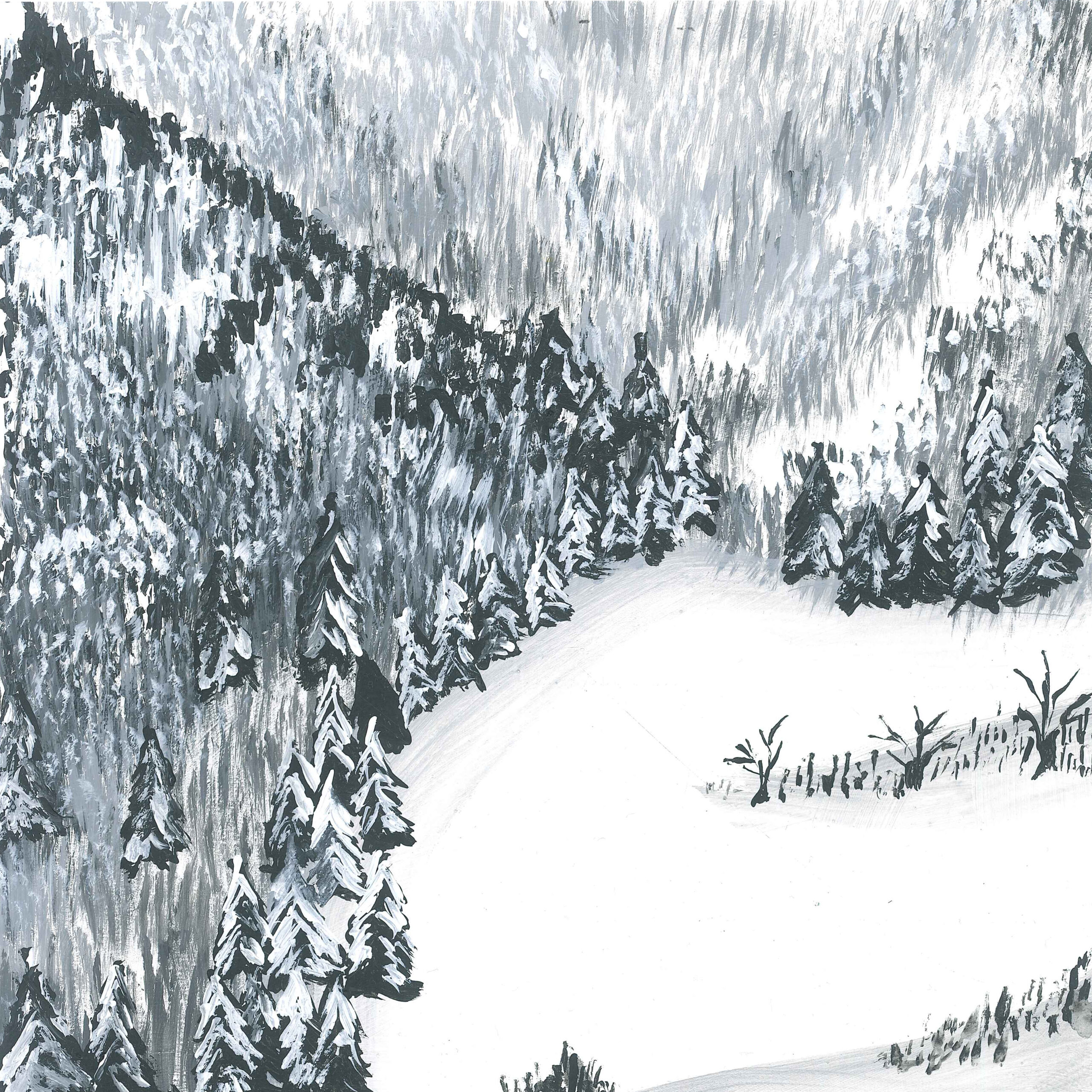 Snow Storm with Powerful Thunder