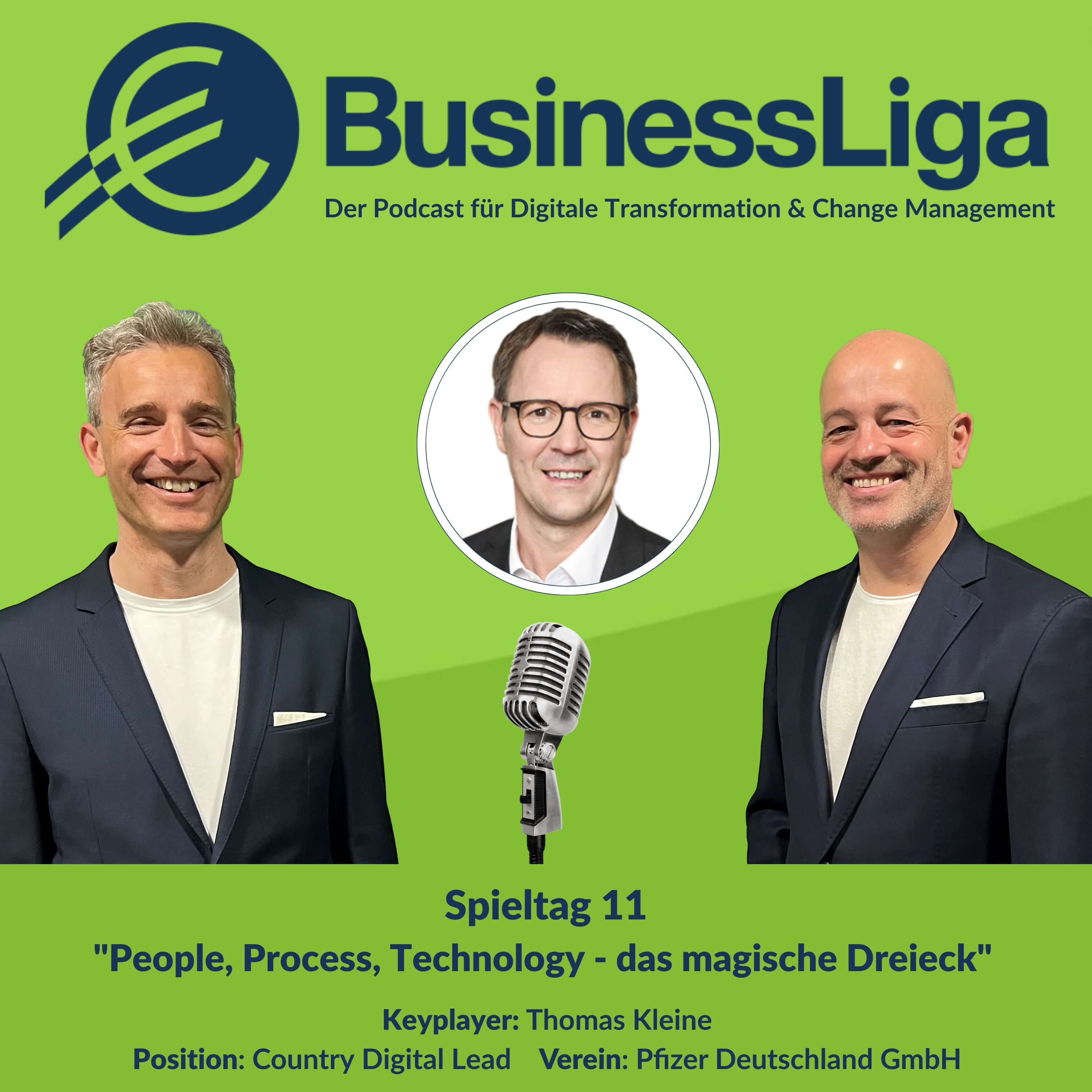 ⁣Spieltag 11: "People, Process, Technology - das magische Dreieck" mit Thomas Kleine