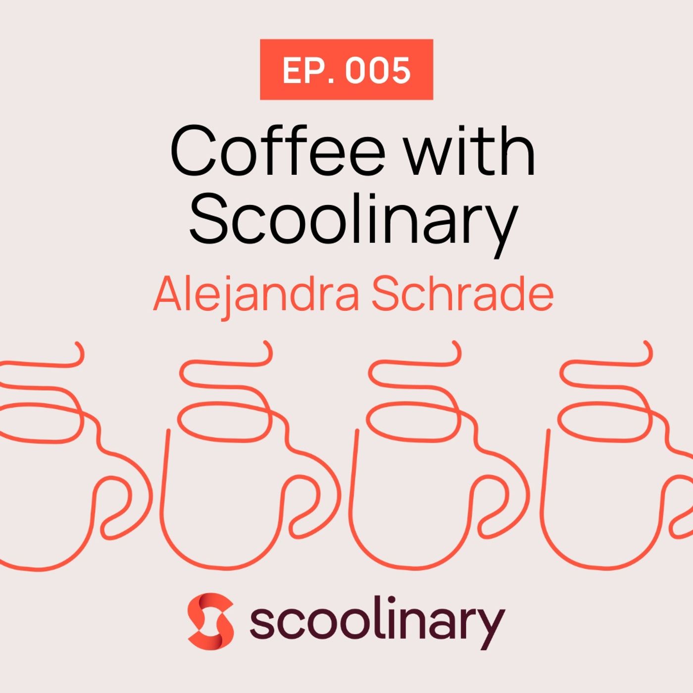 ⁣005. Coffee with Alejandra Schrader – Eat more plants and waste less food, here's how