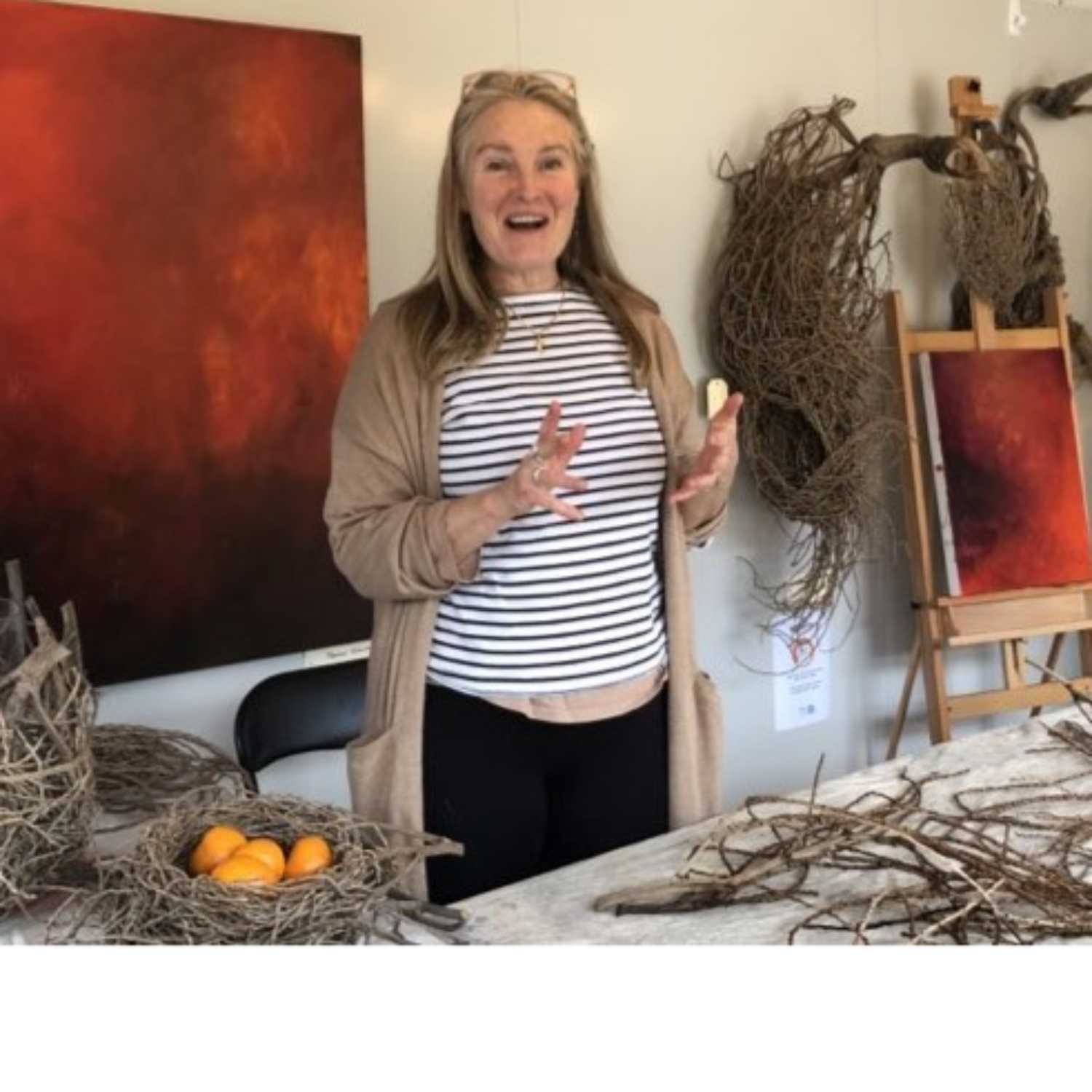 Sarah Norton, intuitive artist, plant weaver and all-around creative goddess