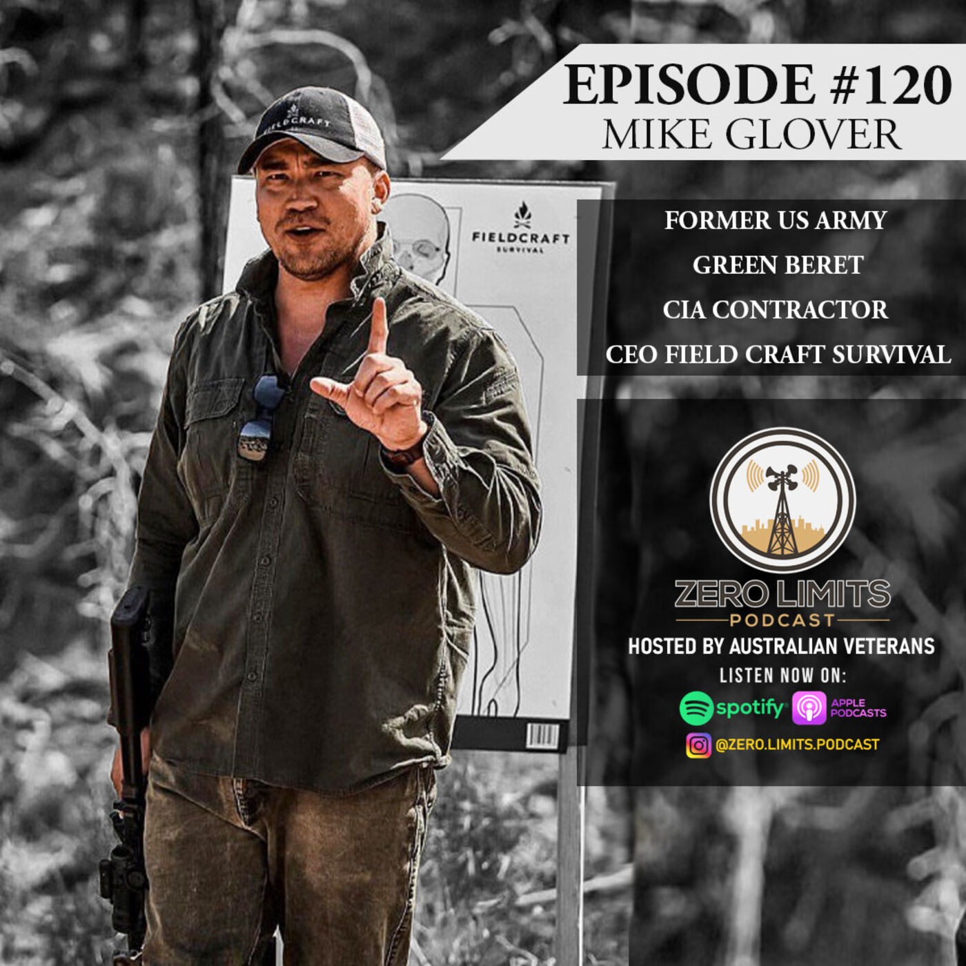 Ep.120 Mike Glover Former US Army Green Beret, CIA Contractor and CEO Field Craft Survival