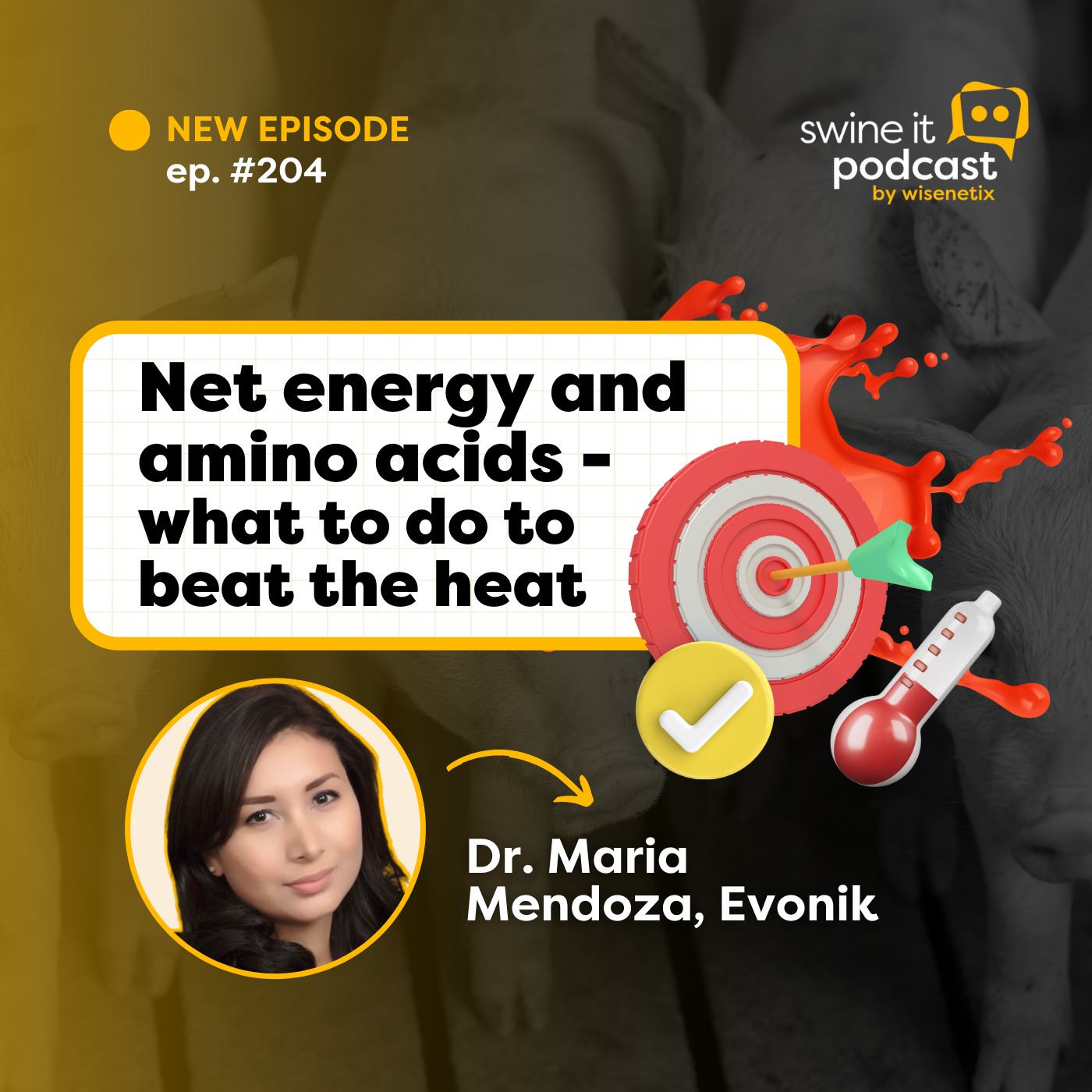 #204 - Net energy and amino acids - what to do to beat the heat - Dr. Maria Mendoza