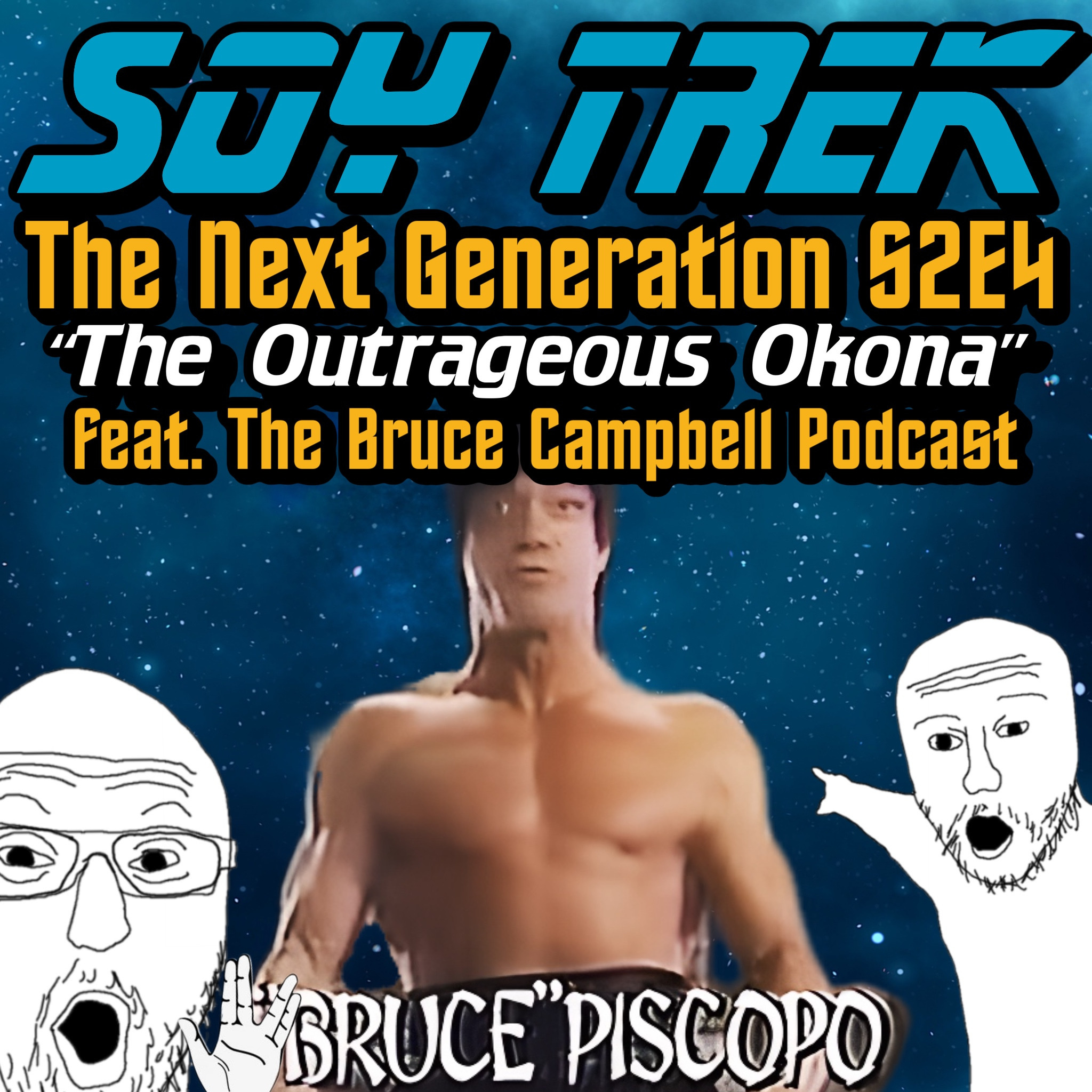 ⁣TNG S2E4 "The Outrageous Okona" (feat. The Bruce Campbell Podcast's Nate + Tyler)