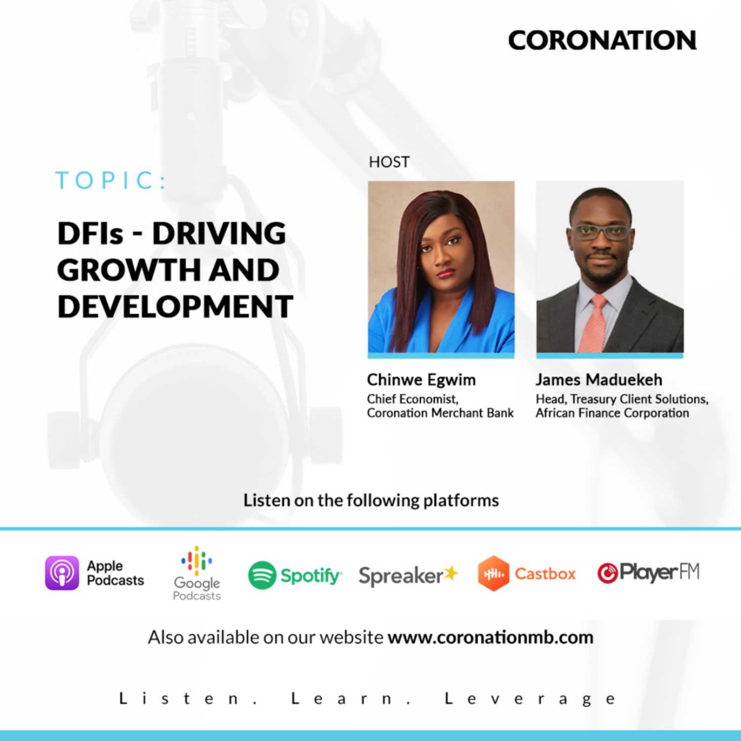 ⁣Coronation Merchant Bank Presents: DFIs- Driving Growth and Development