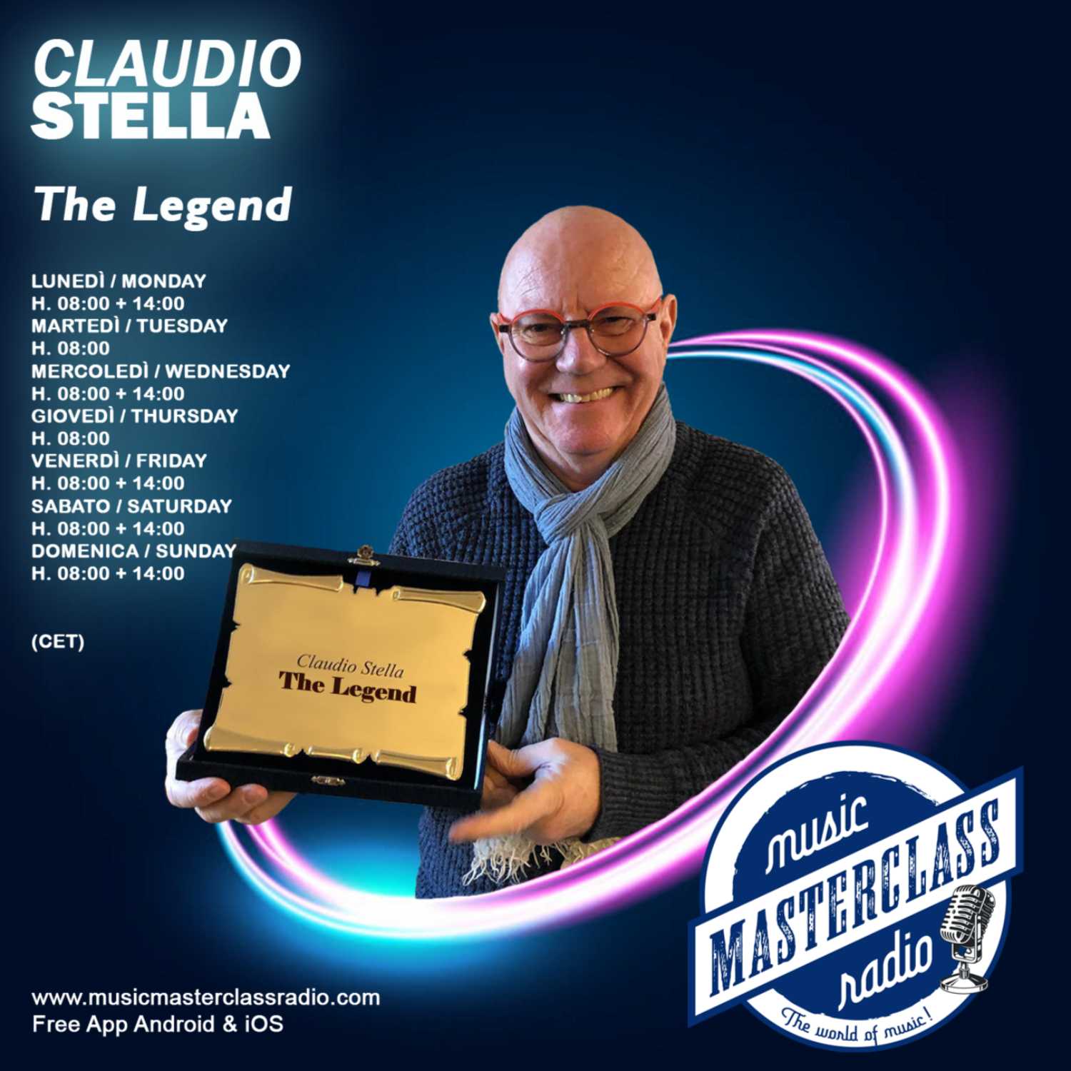 ⁣The Legend #509 "MusicMasterClassRadio" By Dj. Claudio Stella 2023-07-26 H 08:00