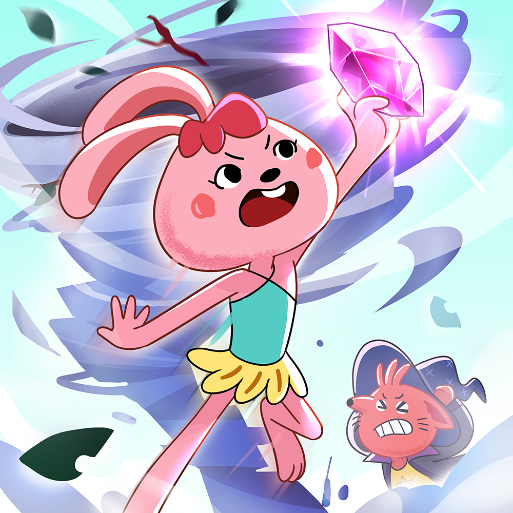 Rock Monster☠️丨Battle at Rainbow Castle🌈丨The Adventures of Foxie and Bunny Coco S8E2