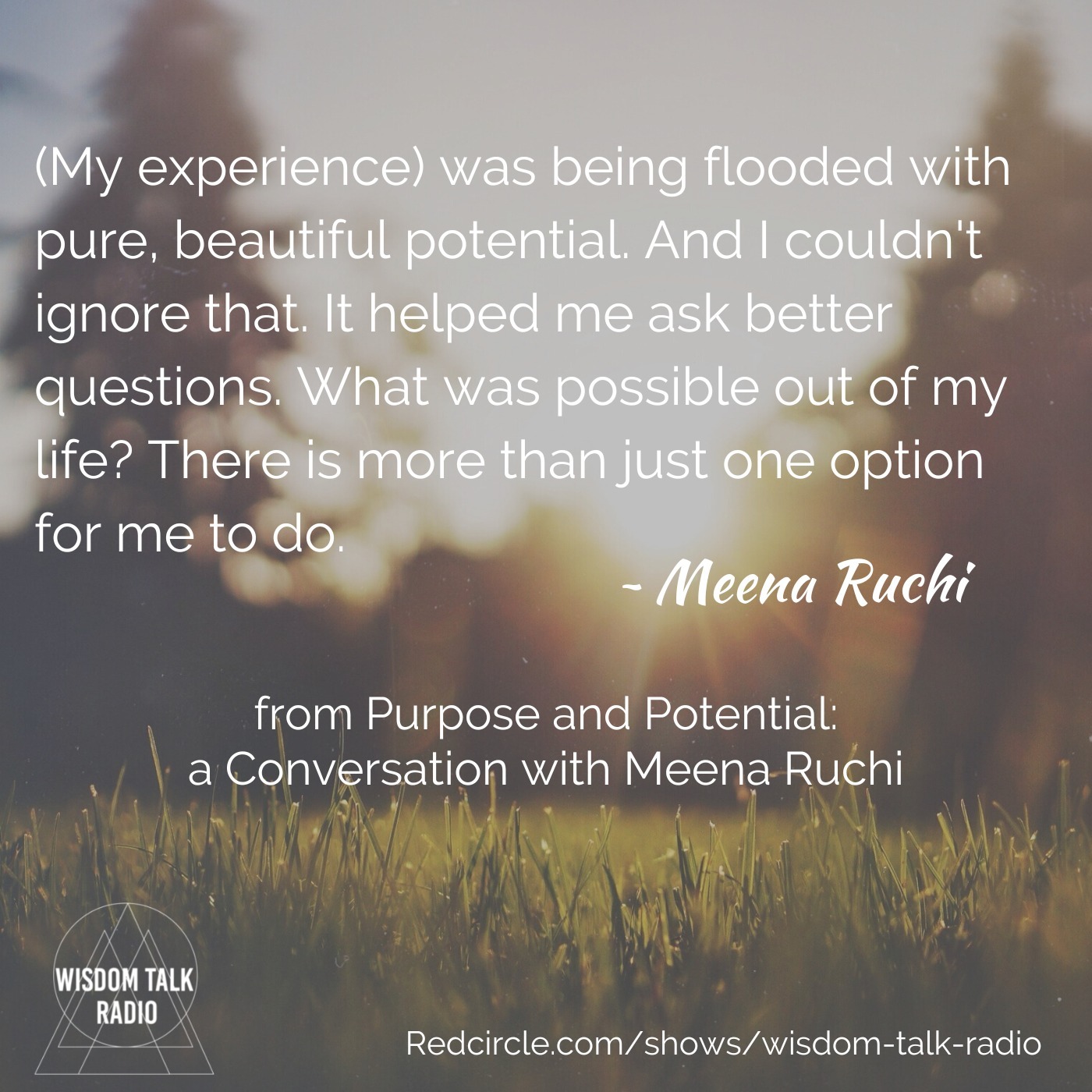 ⁣Purpose and Potential: a Conversation with Meena Ruchi