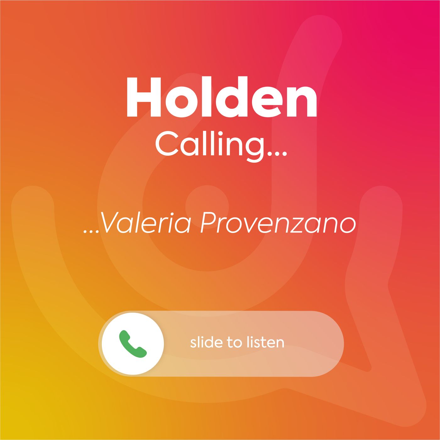 ⁣Holden Calling - Valeria Provenzano