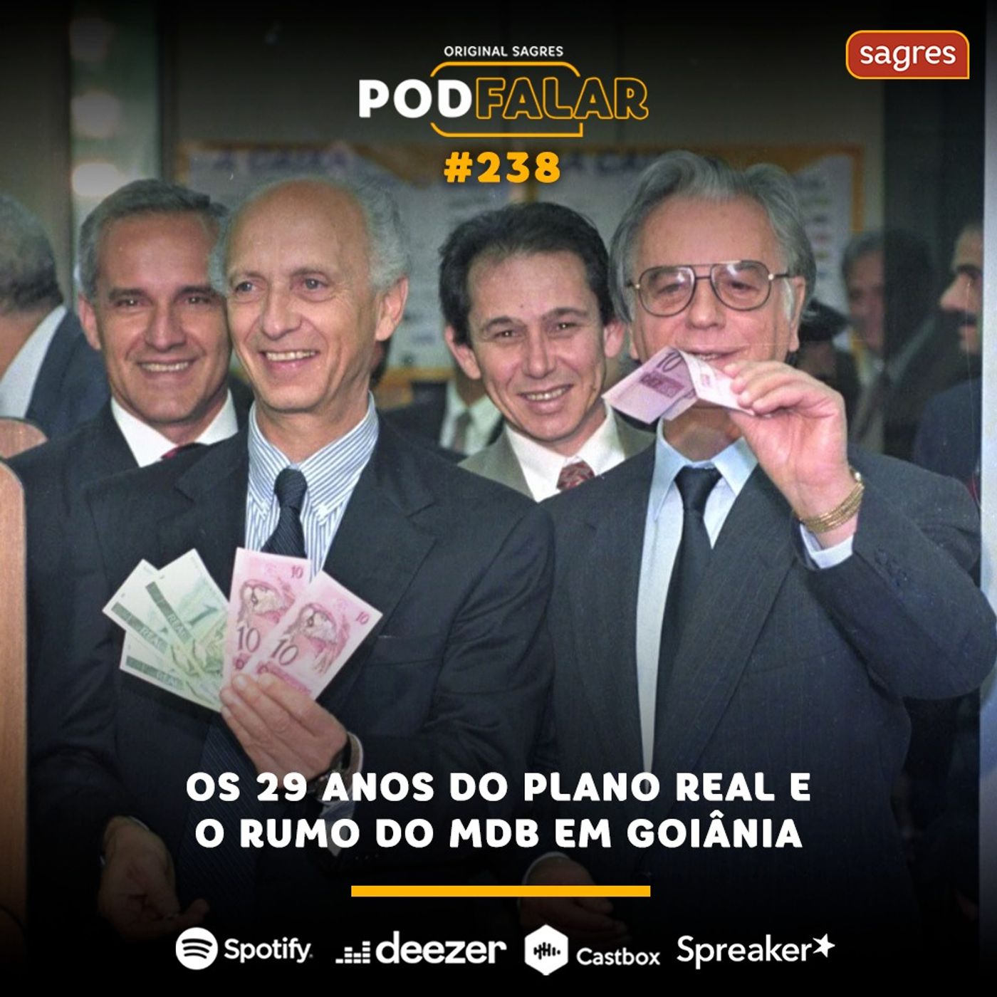 PodFalar #238 | Os 29 anos do Plano Real e o rumo do MDB em Goiânia