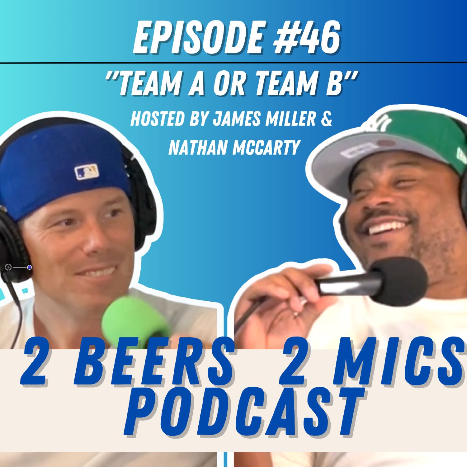 2 Beers 2 Mics PODCAST! Episode #46 "Team A or Team B" Hosted by James Miller & Nathan McCarty