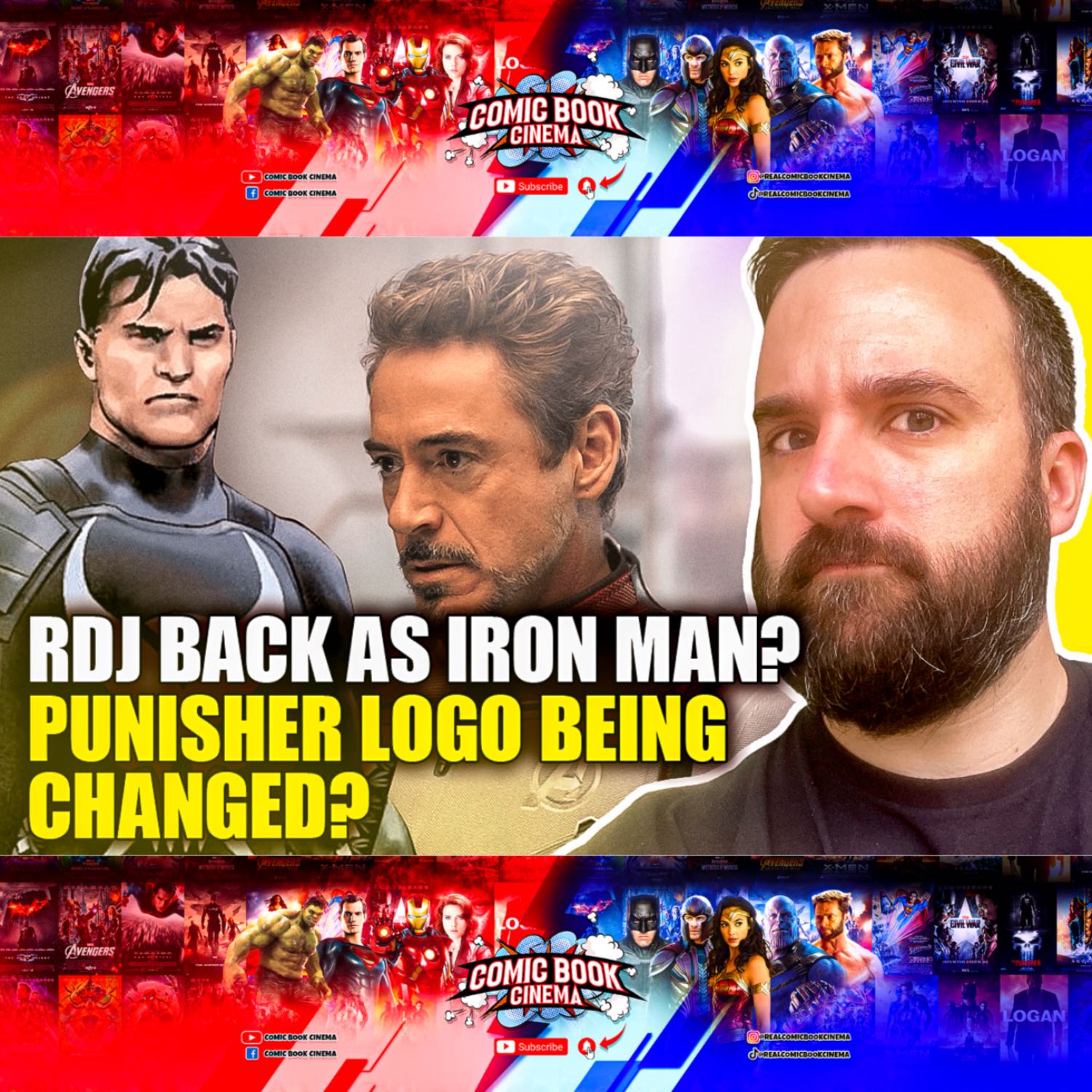 ⁣RDJ Back As Iron Man? | Punisher Logo Being Changed?