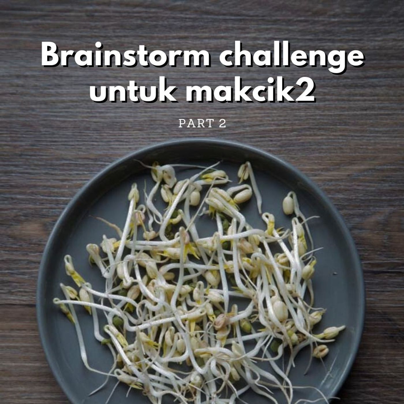 ⁣Part 2: Brainstorm challenge untuk makcik2