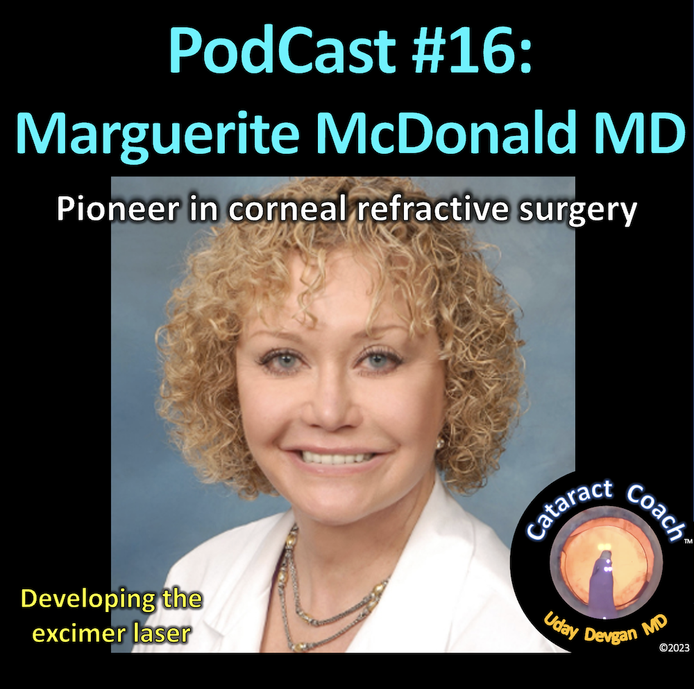 CataractCoach PodCast 16: Marguerite McDonald MD