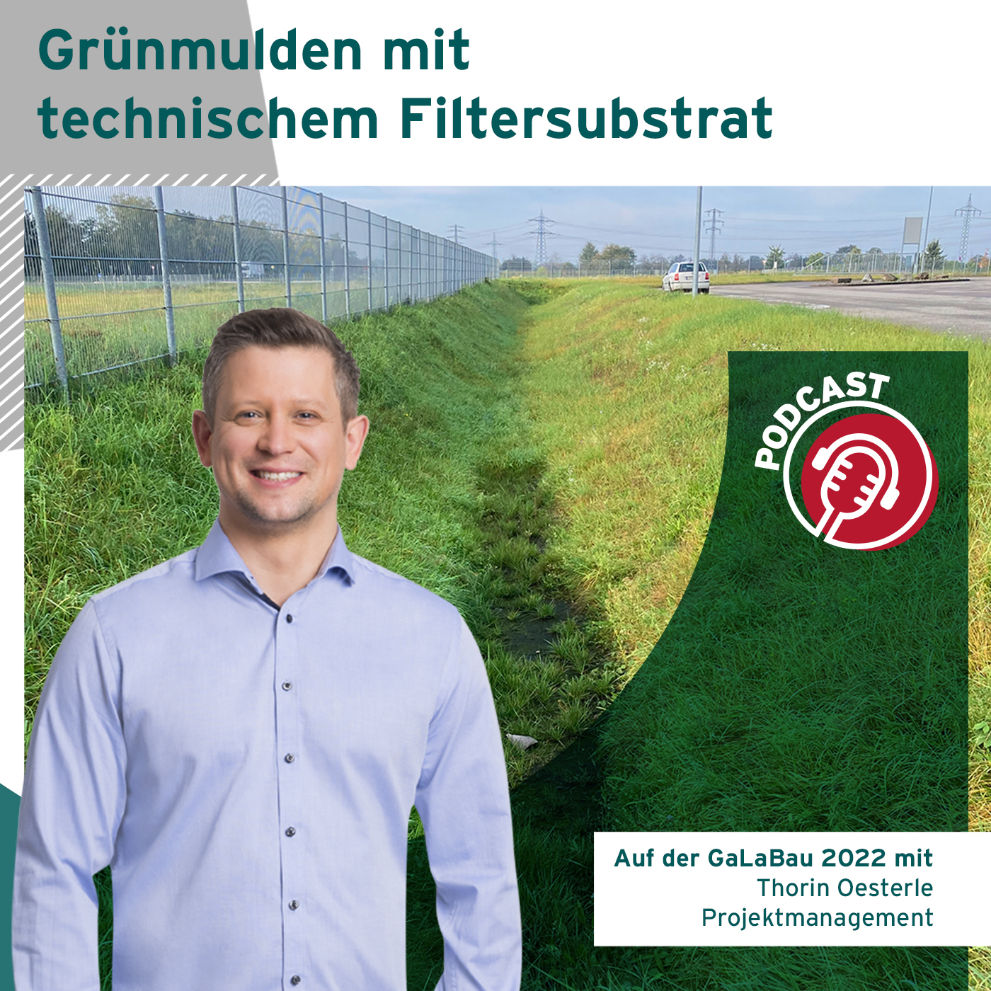 Grünmulden mit technischem Filtersubstrat