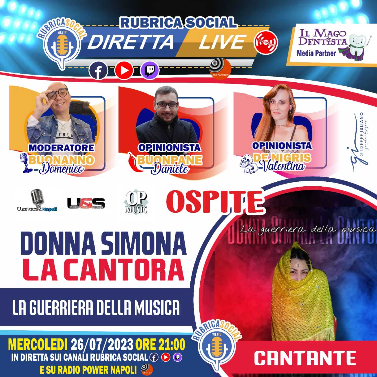 ⁣La guerriera della musica. Ospite Donna Simona La Cantora - Cantante