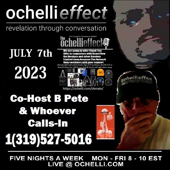 Joe Coke Vegas Lines - The Friday Night Open Mic with co-host B Pete on The LIVE Ochelli Effect 7-7-2023 Forklifts and Cocaine