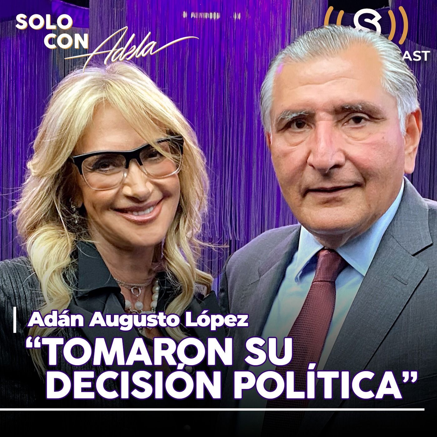 Adán Augusto López con Adela Micha