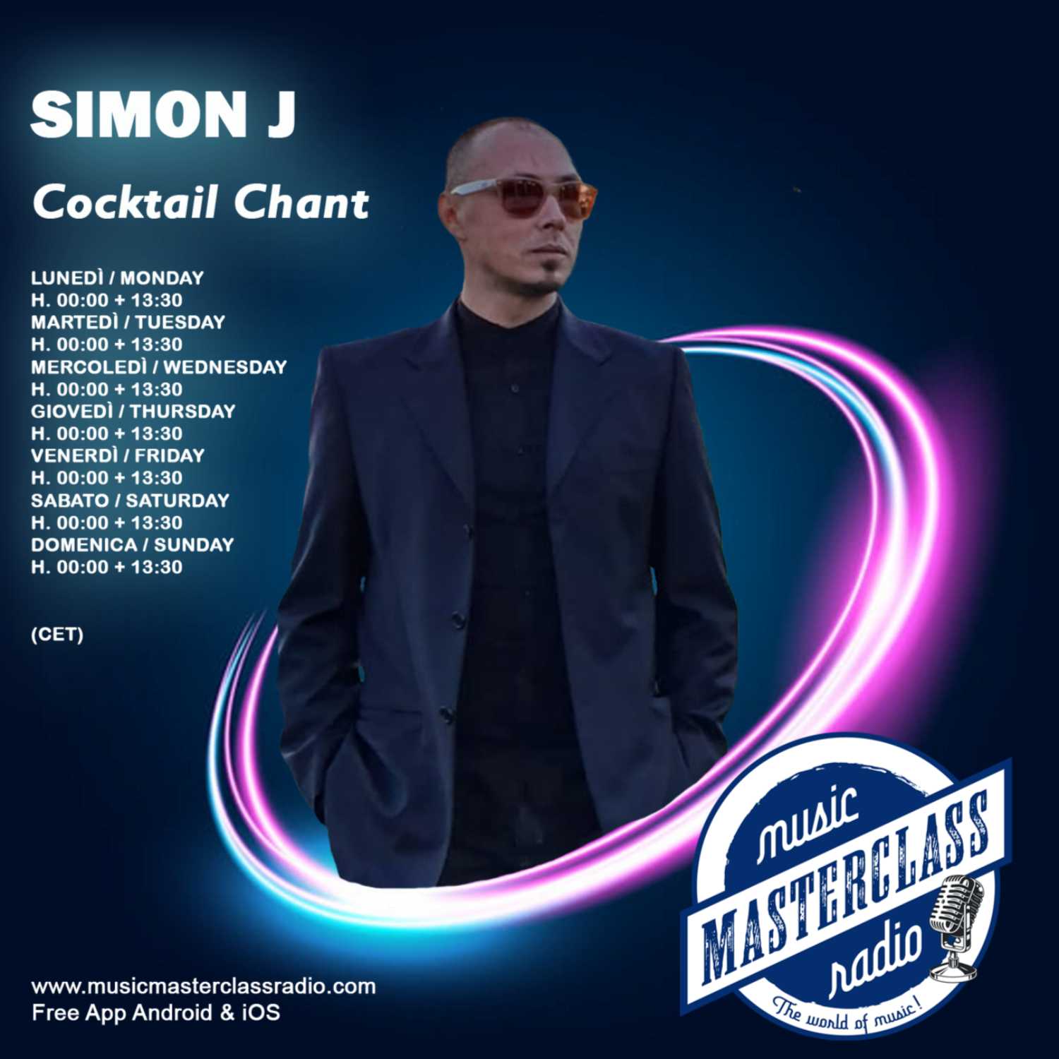 ⁣Cocktail Chant #593 "MusicMasterClassRadio" By Simon J. 2023-07-26 H 00:00 GMT