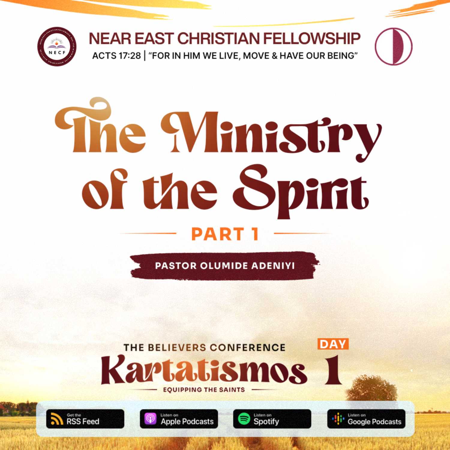 The Ministry of the Spirit 1 | Pastor Olumide Adeniyi | Day 1 Kartatismos