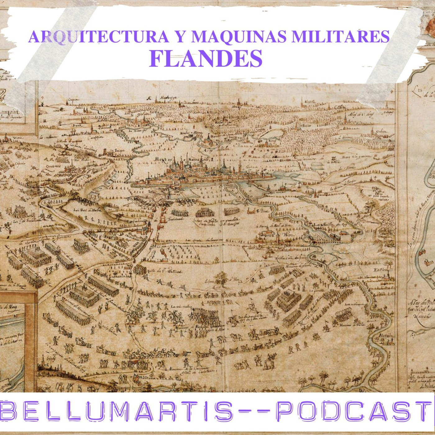 FLANDES - Arquitectura y maquinas militares (Manuscrito, c.1610)