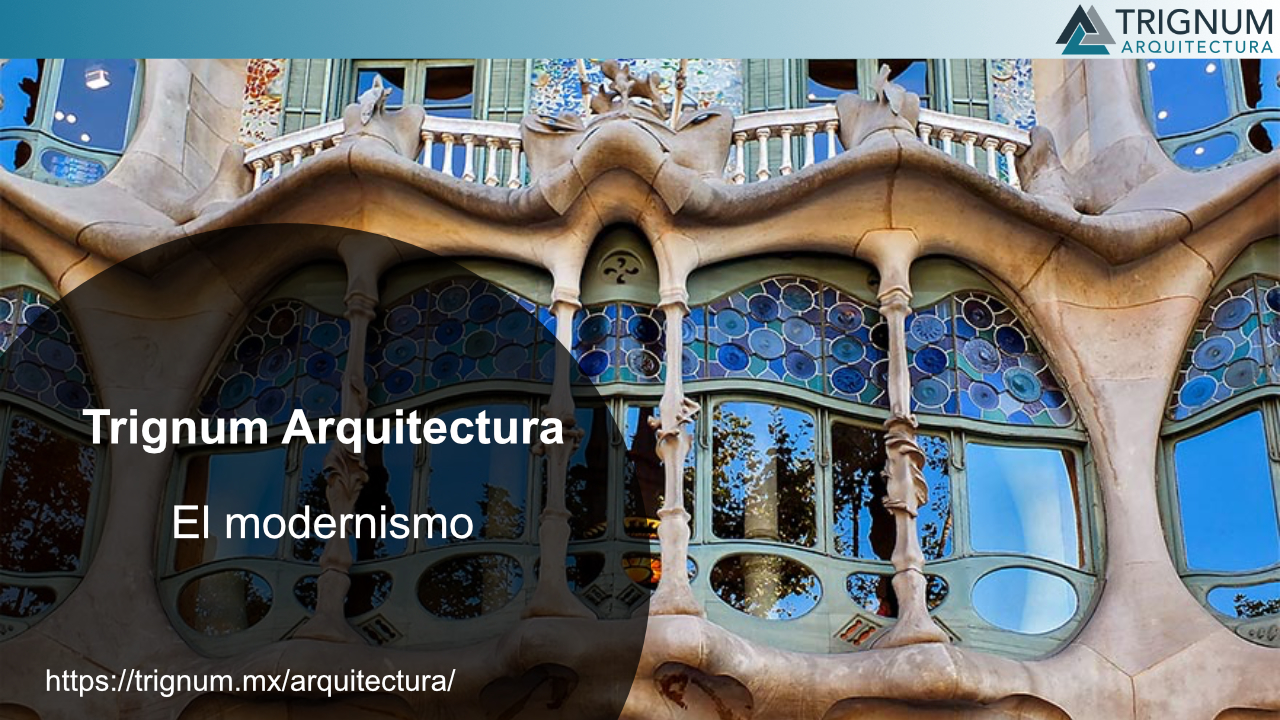 ⁣El modernismo en la Arquitectura