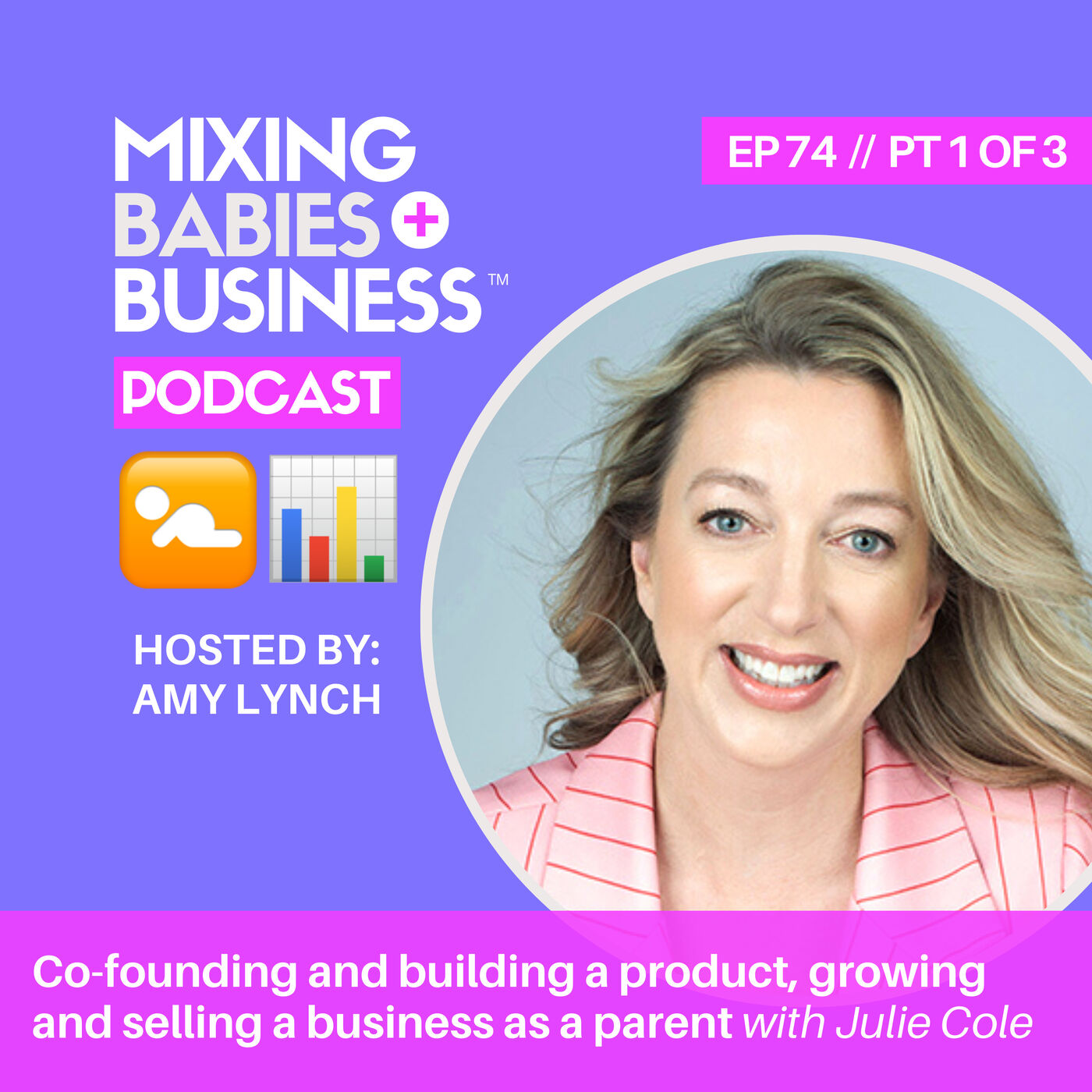 074 | Co-founding and building a product, growing and selling a business as a parent with Julie Cole | PT 1