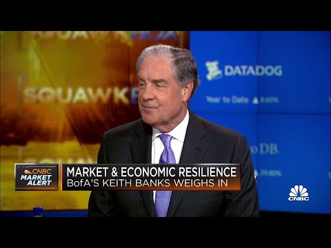 The rolling recession has taken out the risk of a hard landing, says BofA's Keith Banks