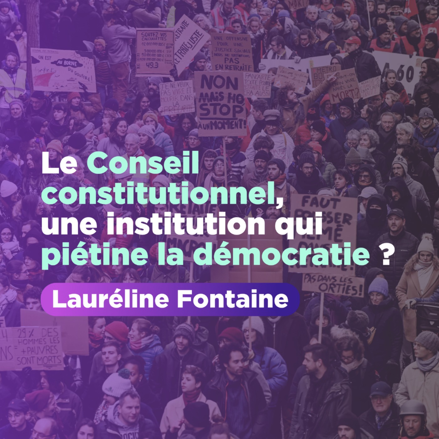 « Le Conseil constitutionnel n'est pas un contre-pouvoir » Lauréline Fontaine 