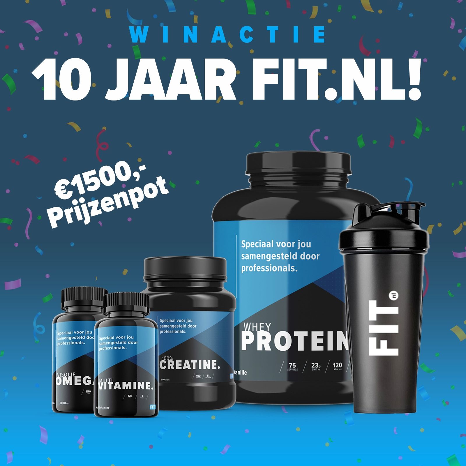 10 jaar FIT.nl 🎁 Maak kans op prijzen t.w.v. €1500!