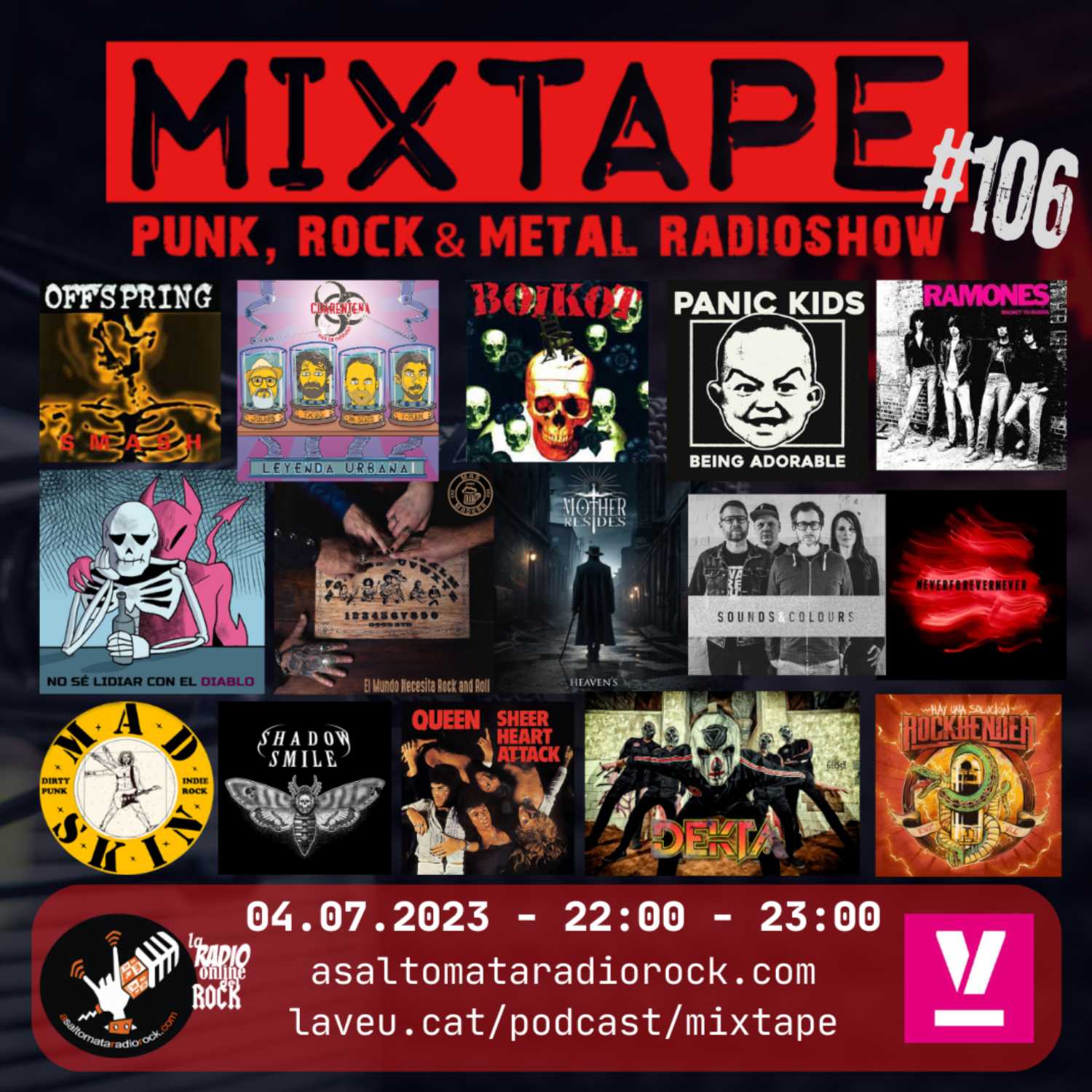 Mixtape Radio #106 - Punk, Rock & Metal Radioshow