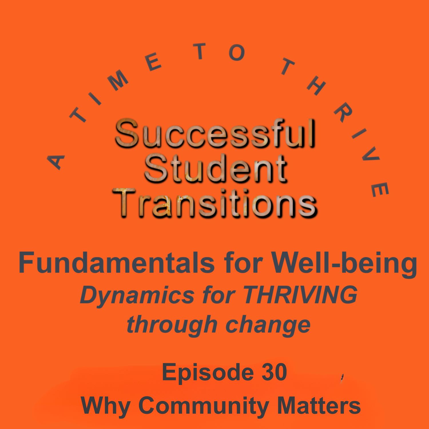 Fundamentals for Well-being - Why Community Matters