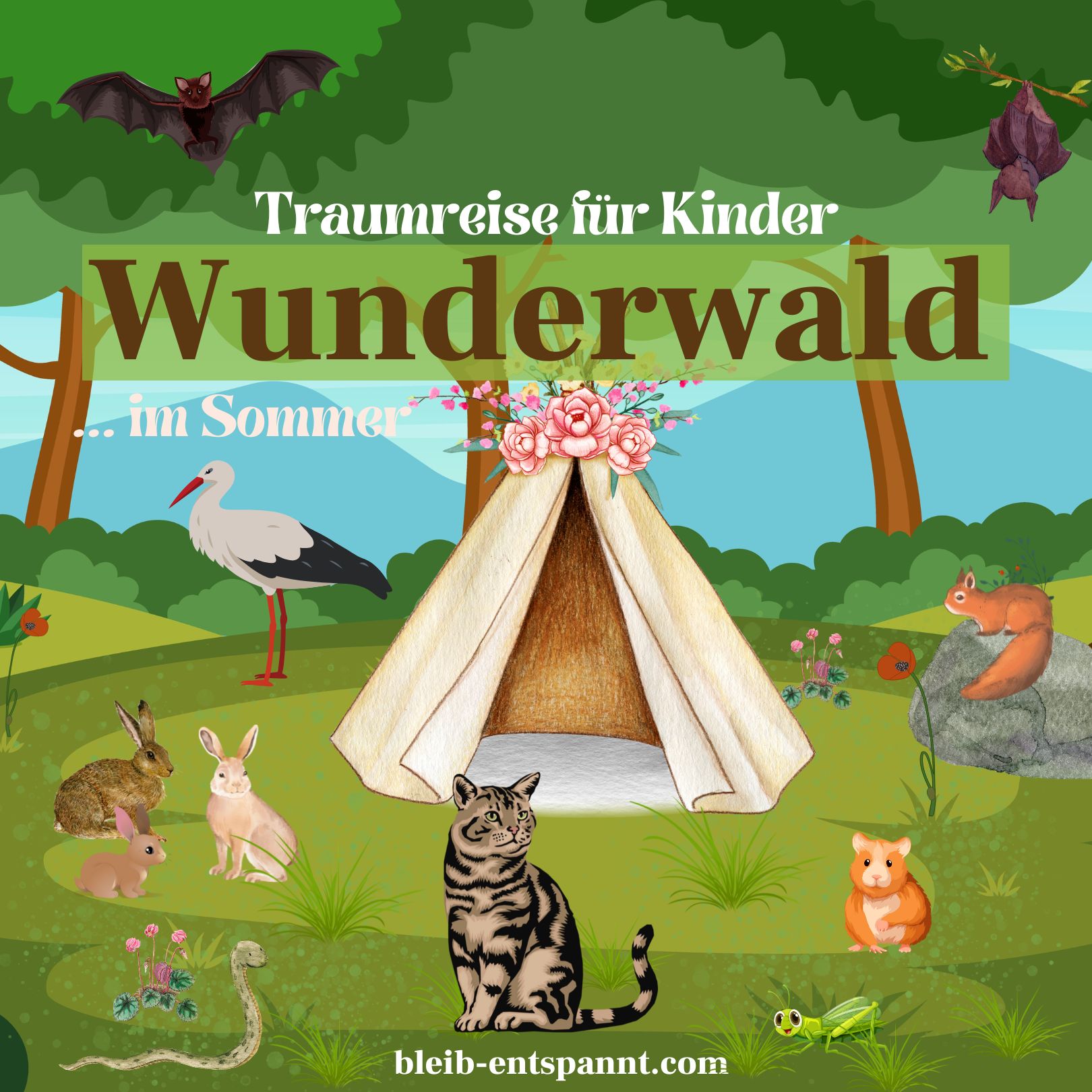 ⁣Traumreise für Kinder zum Einschlafen - Wunderwald im Sommer - Waldgeschichte für Kinder